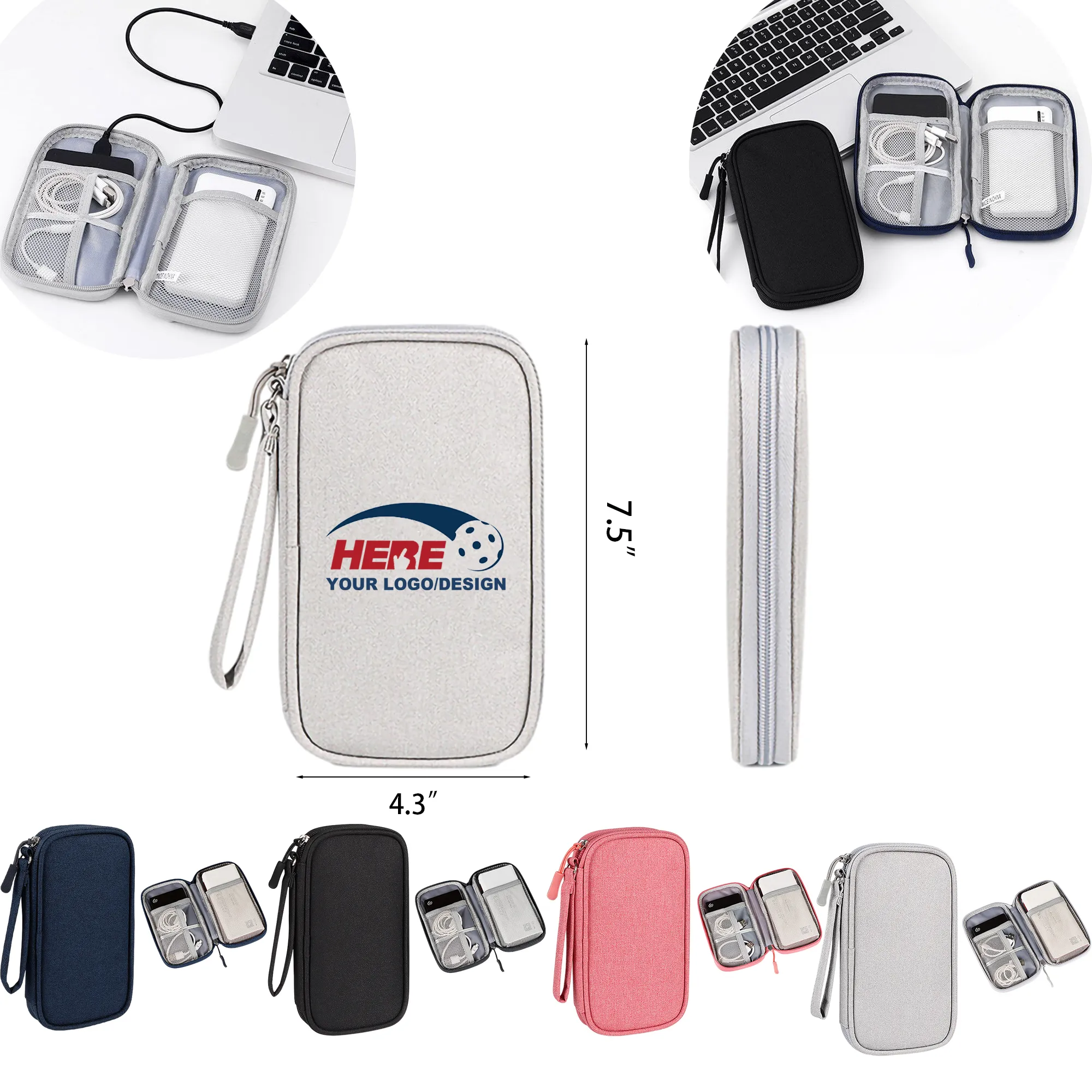Portable Travel Electronic Organizer Bag