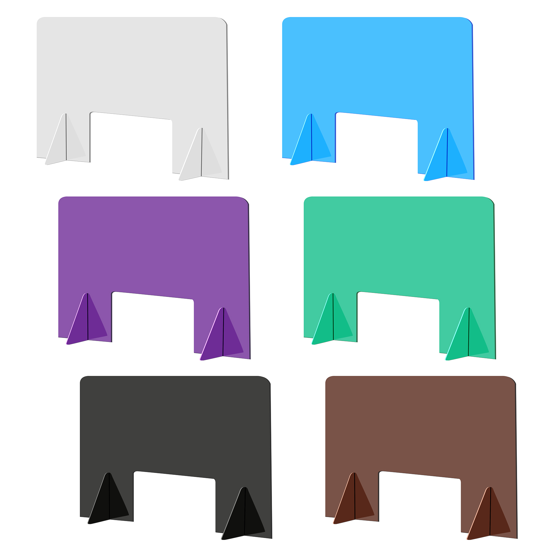 Protective Sneeze Guard For Counter And Desk 2