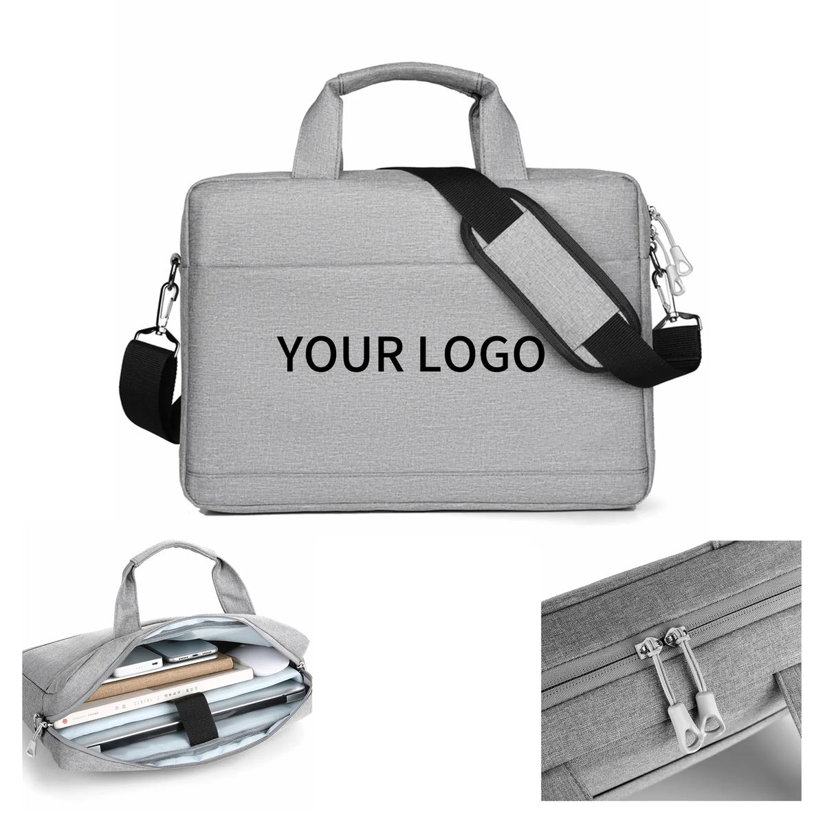 Slim Work Briefcase with Multiple Organizer Layers 10
