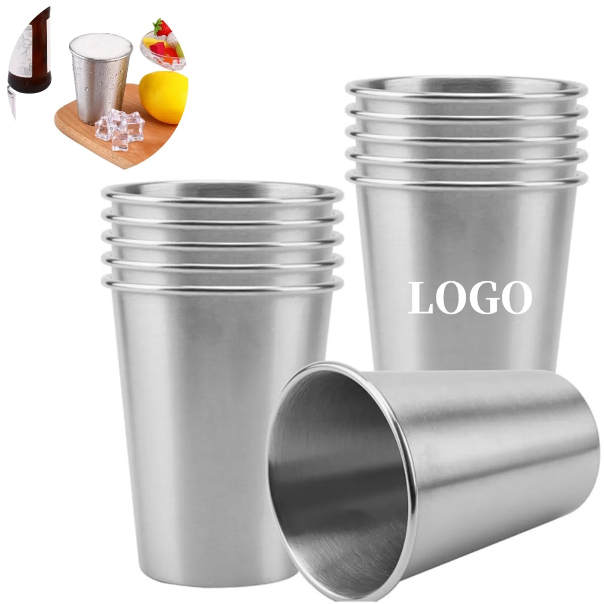 12 Oz Stainless Steel Cups 2