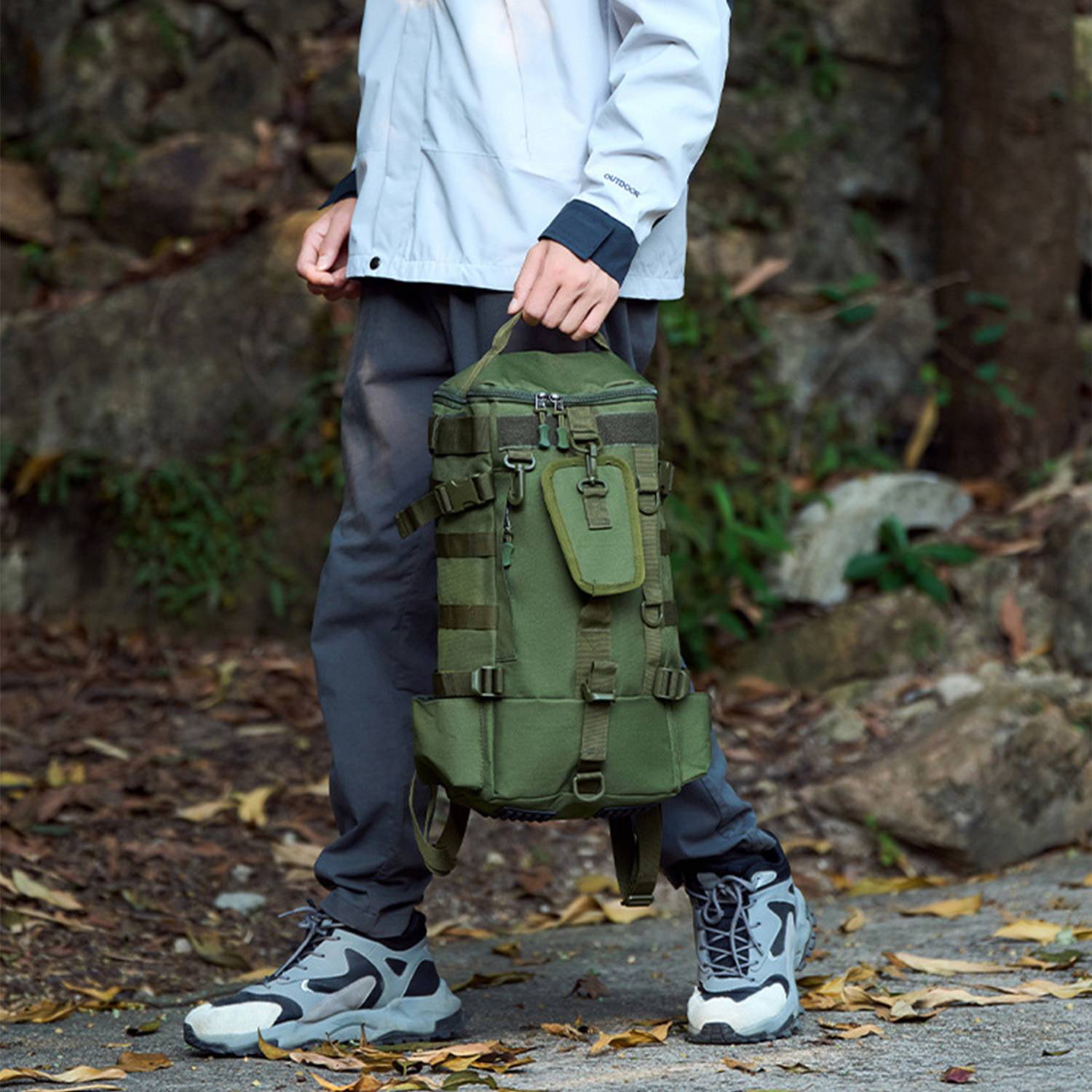 Large Capacity Oxford Outdoor Backpack w/ Pockets 2