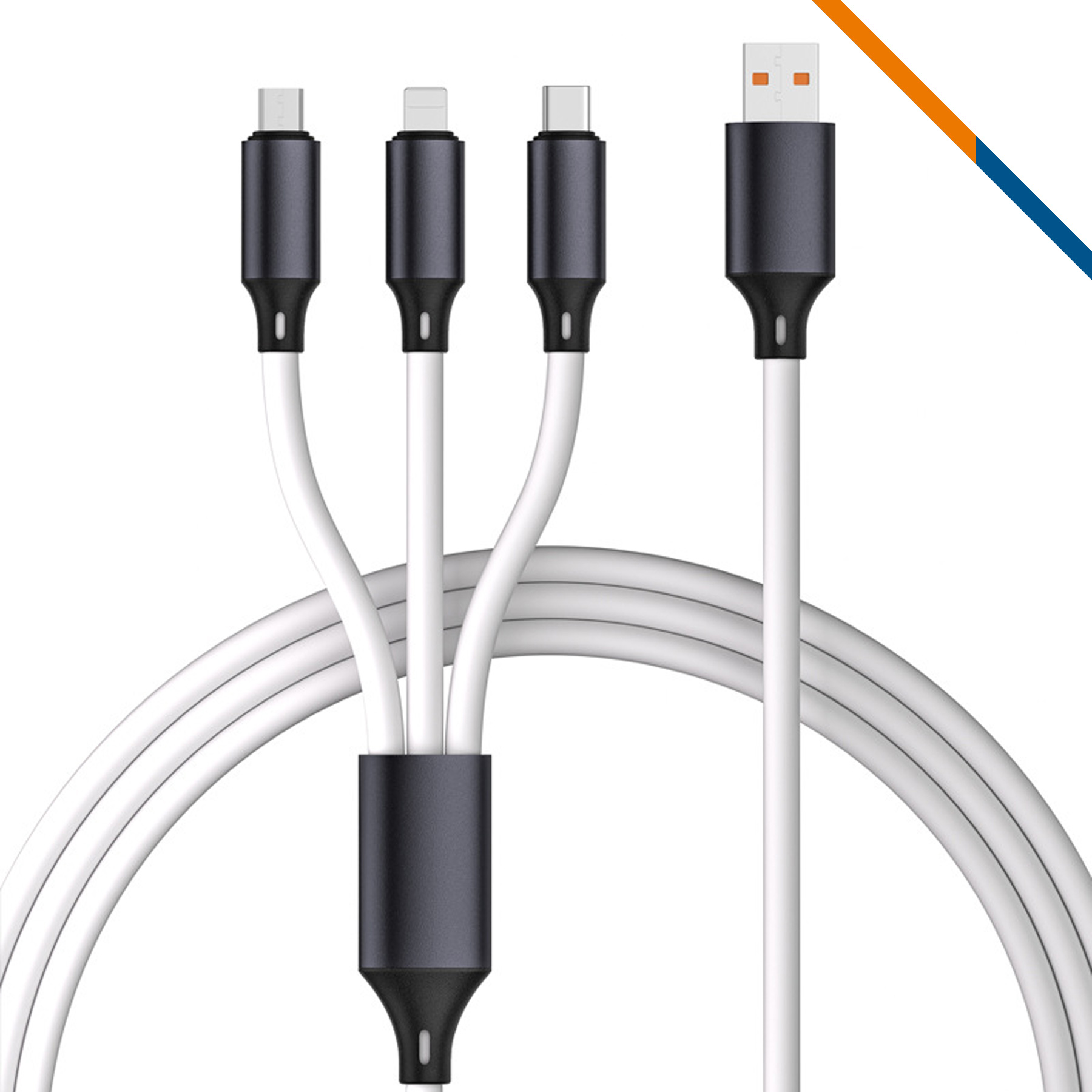Pasor 3in1 Fast Charging Data Transfer Cable 4