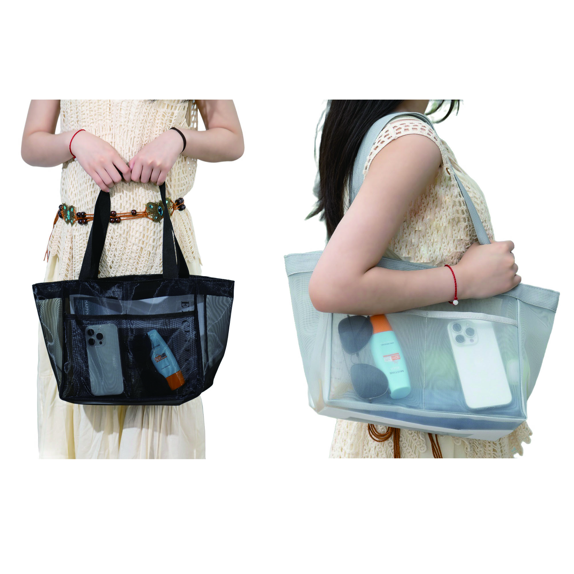 MOQ 50 PCS Nylon Mesh Tote Bag 3