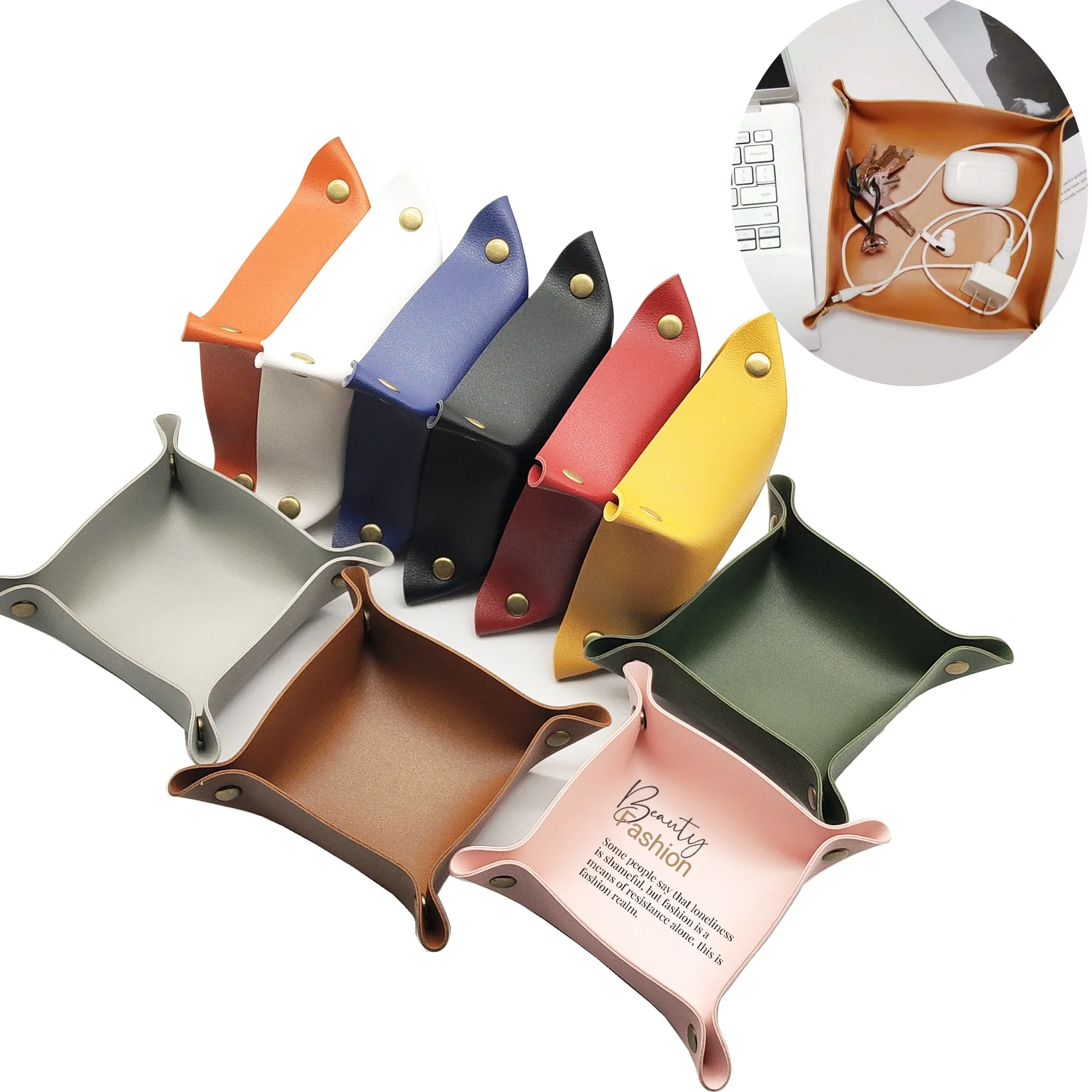 Entry Key Tray, Foldable Snap Tray