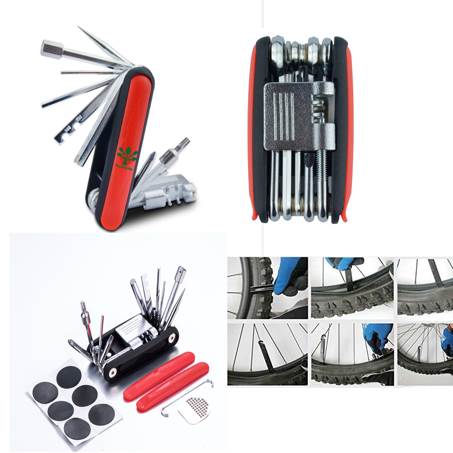17 in 1 Bike Bicycle Cycling Mechanic Repair Tool Kit
