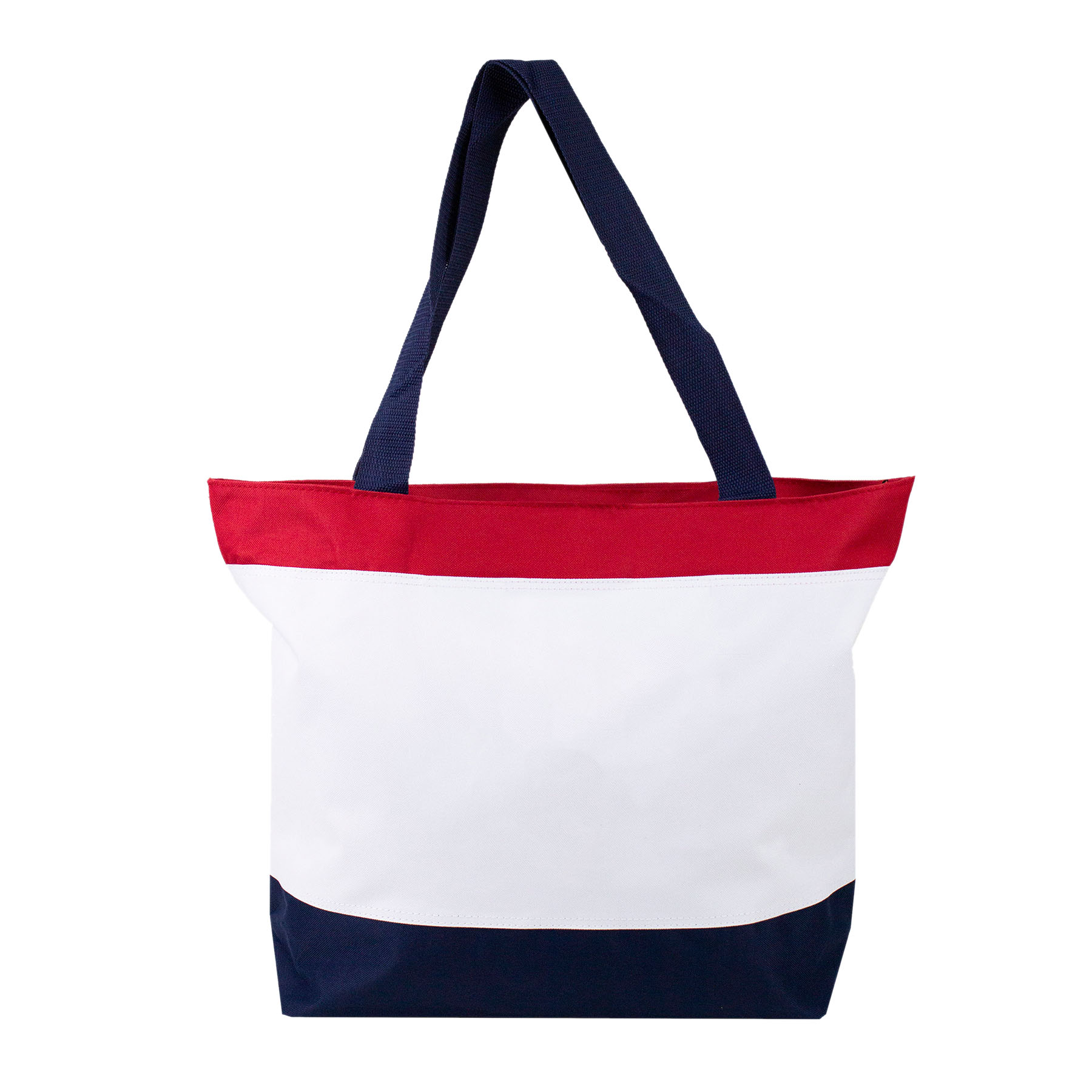 600D Polyester US Flag Jumbo Boutique Zipper Tote Bag 2