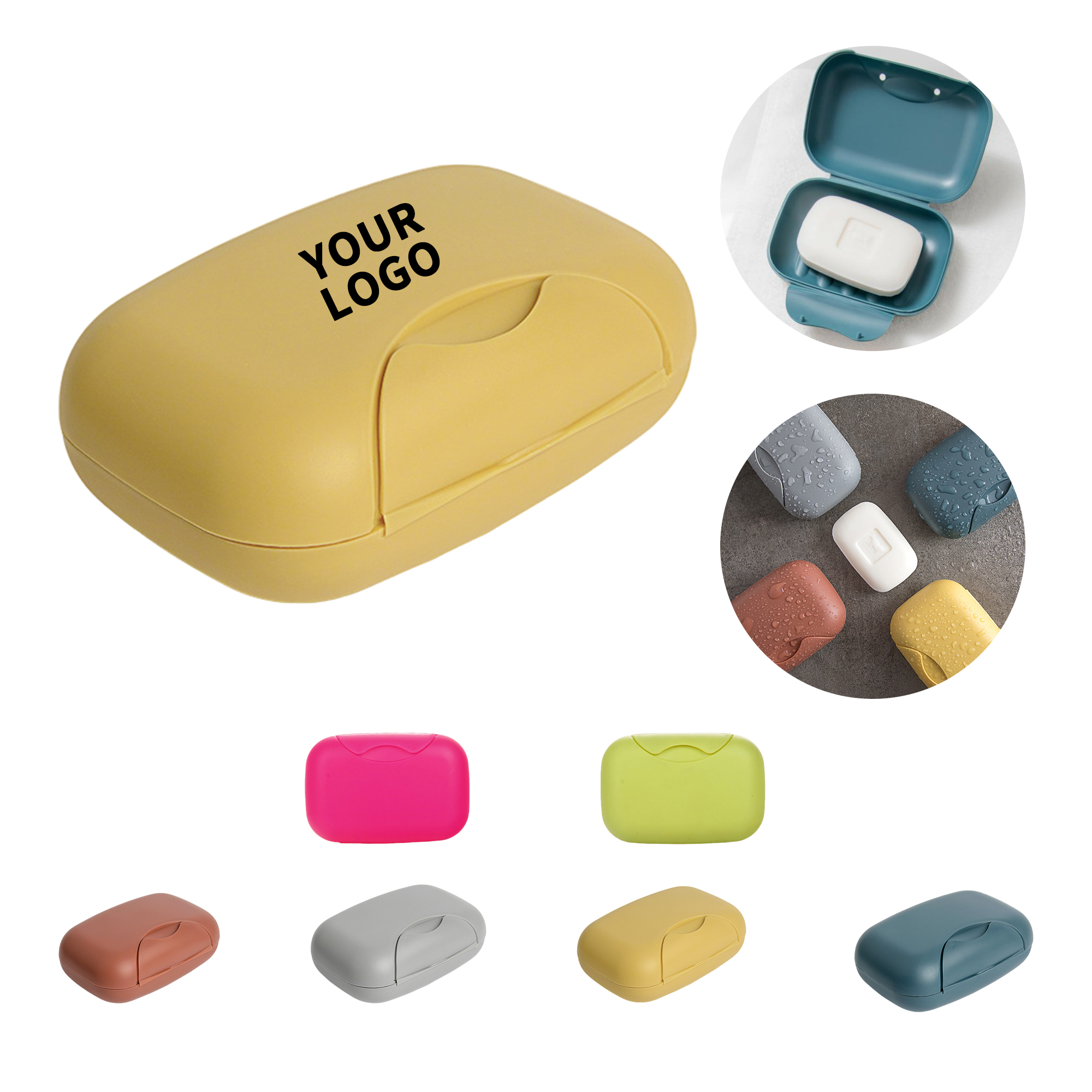 Travel Soap Case With Snap Lid Polypropylene 4.8" 3