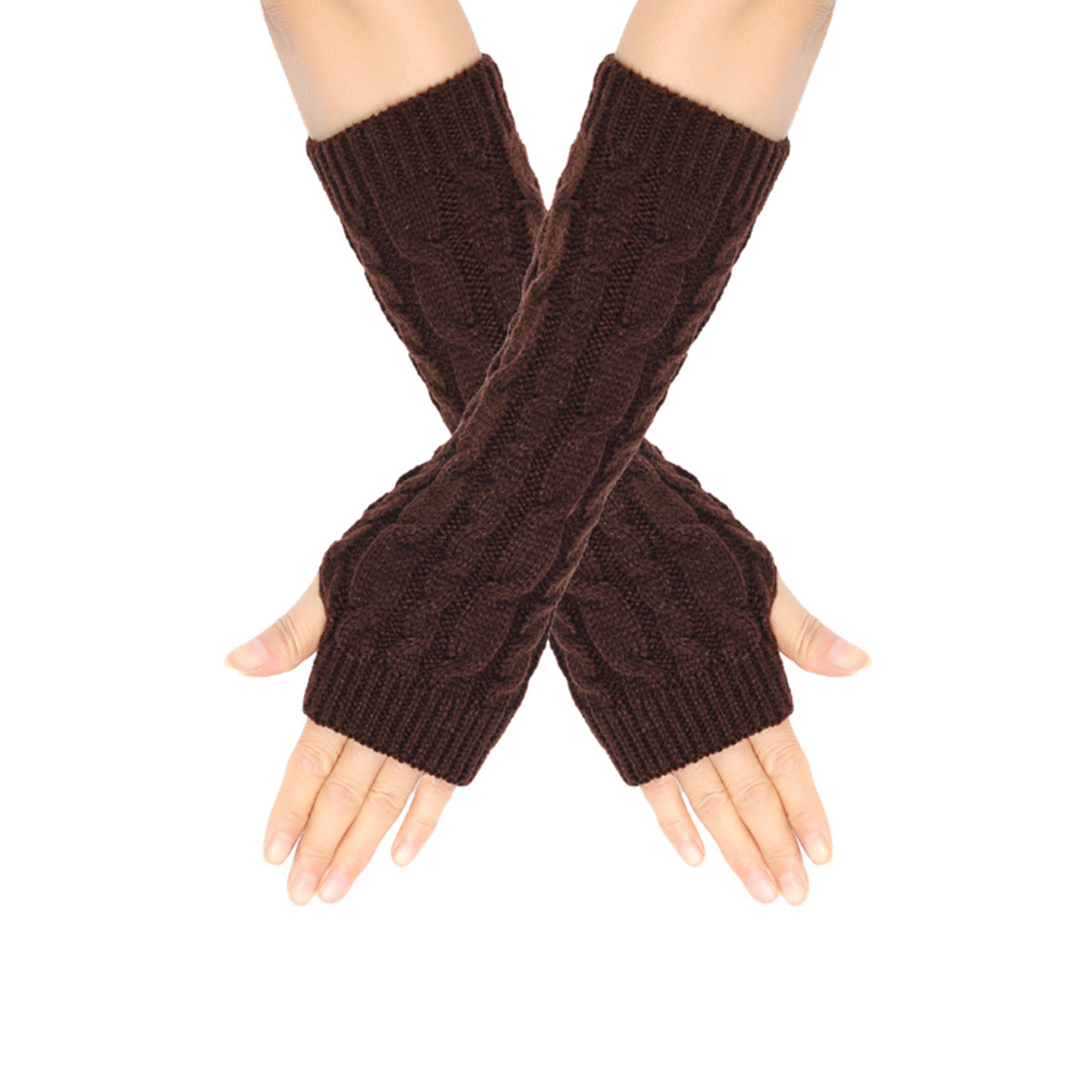 Stylish Winter Knitted Fingerless Gloves 7