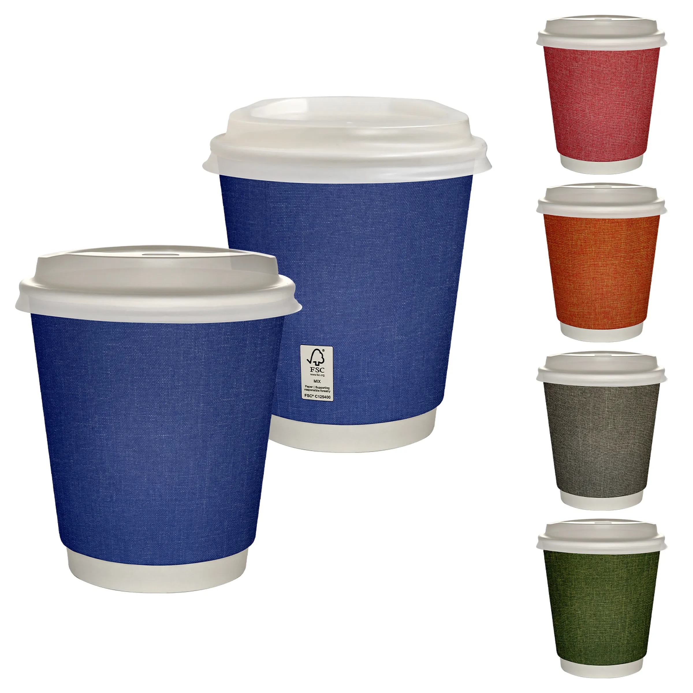 10 oz Full Color Ridge Insulated Paper Cup With Lid 7