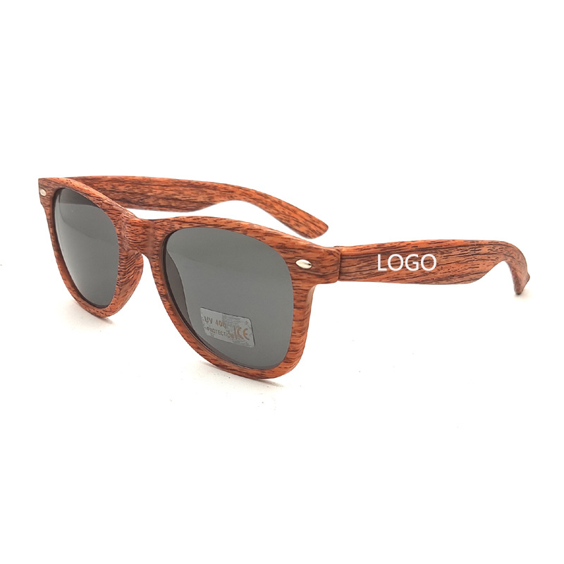 Imitation Wood Grain Sunglasses 2
