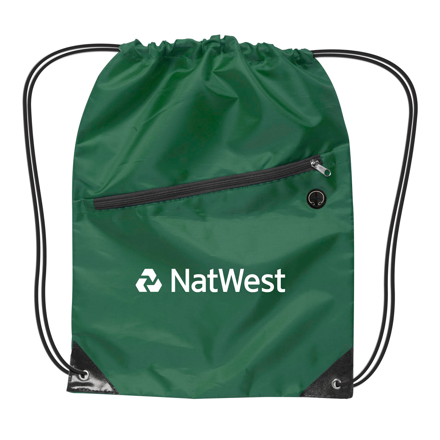 Drawstring Backpacks With Earbud Port 9