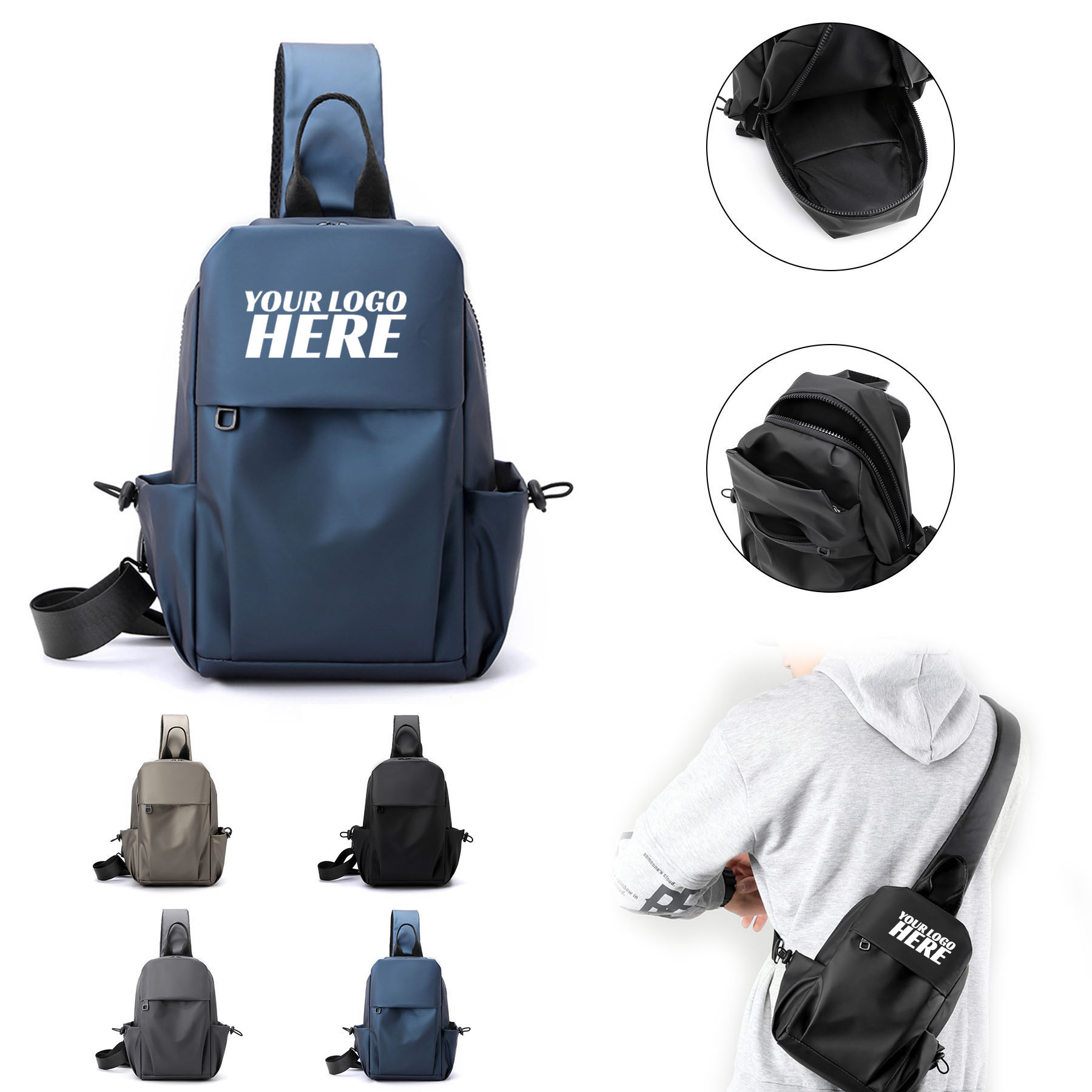 Unisex Crossbody Shoulder Hiking Bag 2