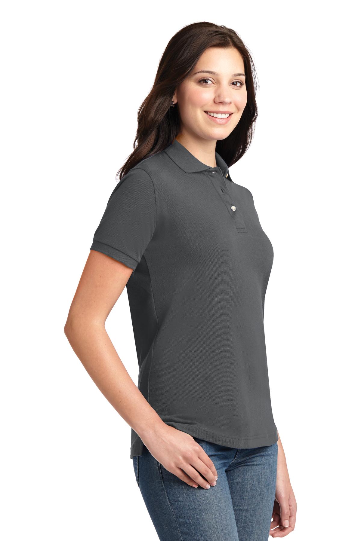 Port Authority Women's Heavyweight Cotton Pique Polo. L420 3