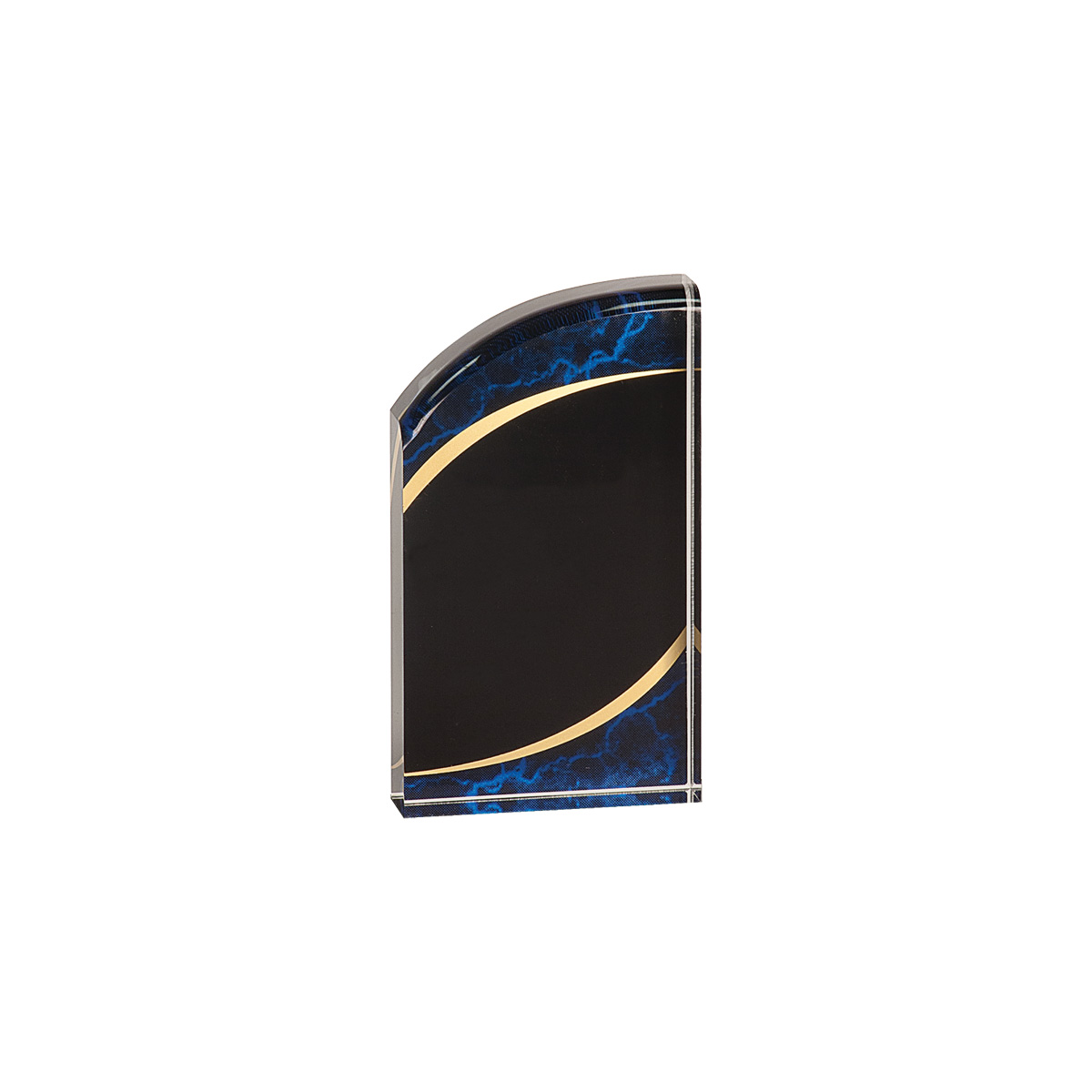 3" x 6" Blue Marble Rounded Acrylic Award 3