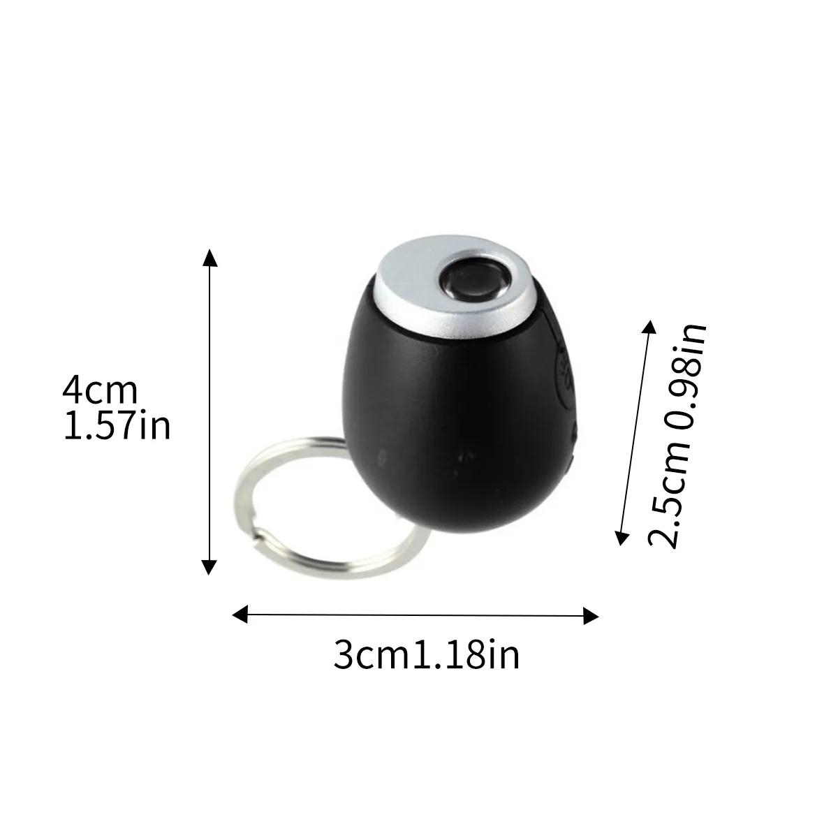 Portable LED Projection Clock Keychain With Time Display 4