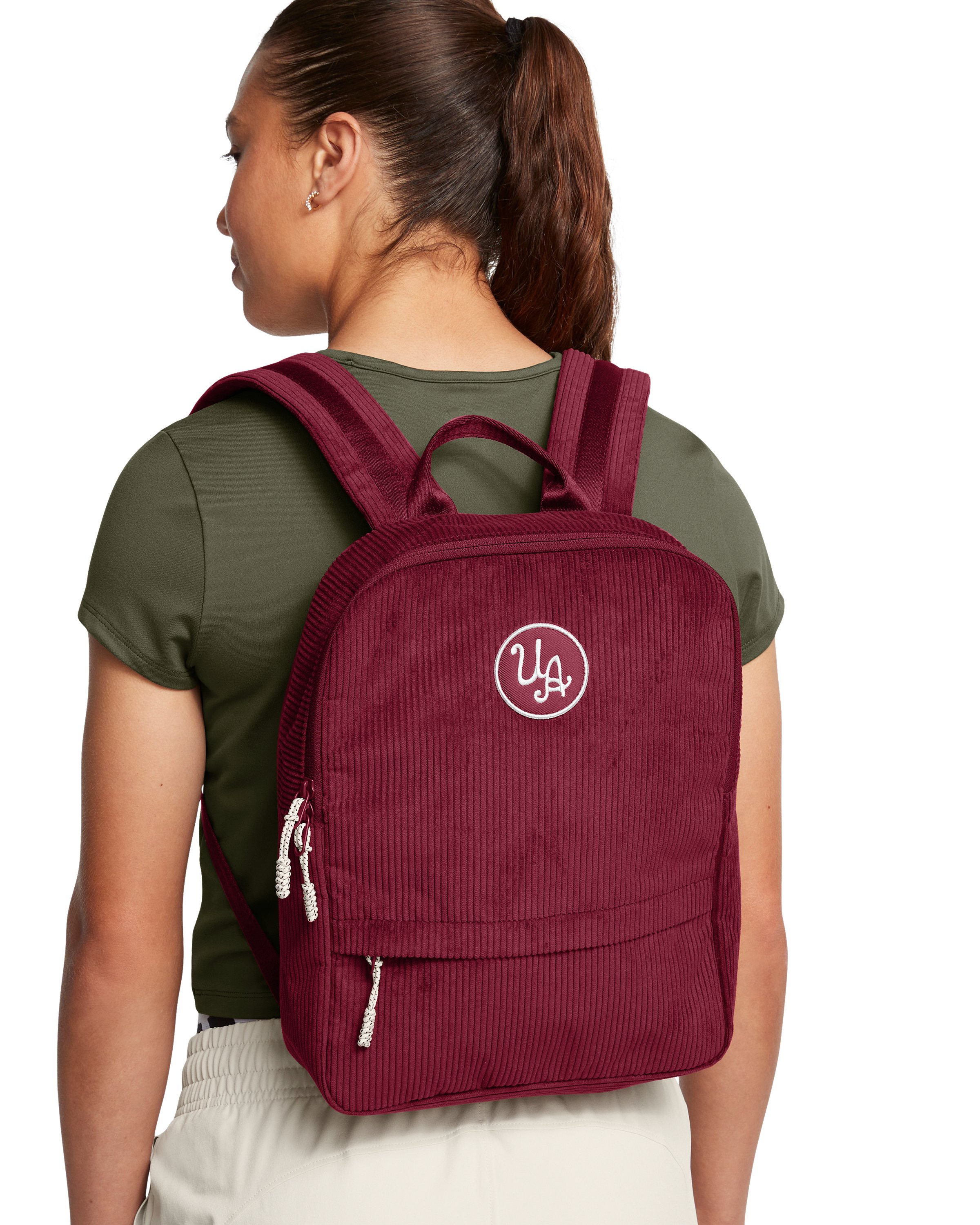 UA Sportstyle Corduroy Small Backpack 3