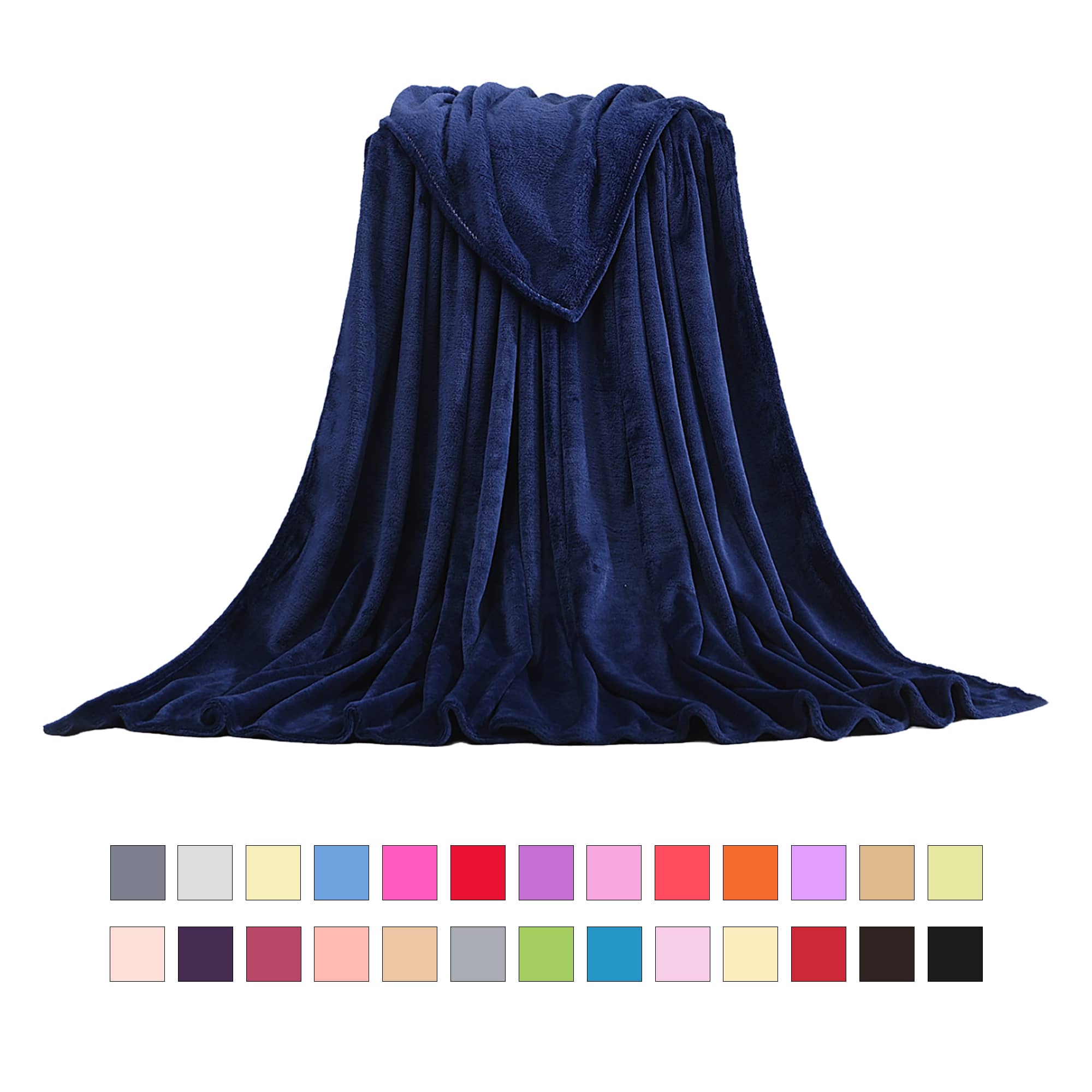Cozy Fleece Throw Blanket Mul Sizes Avail 3
