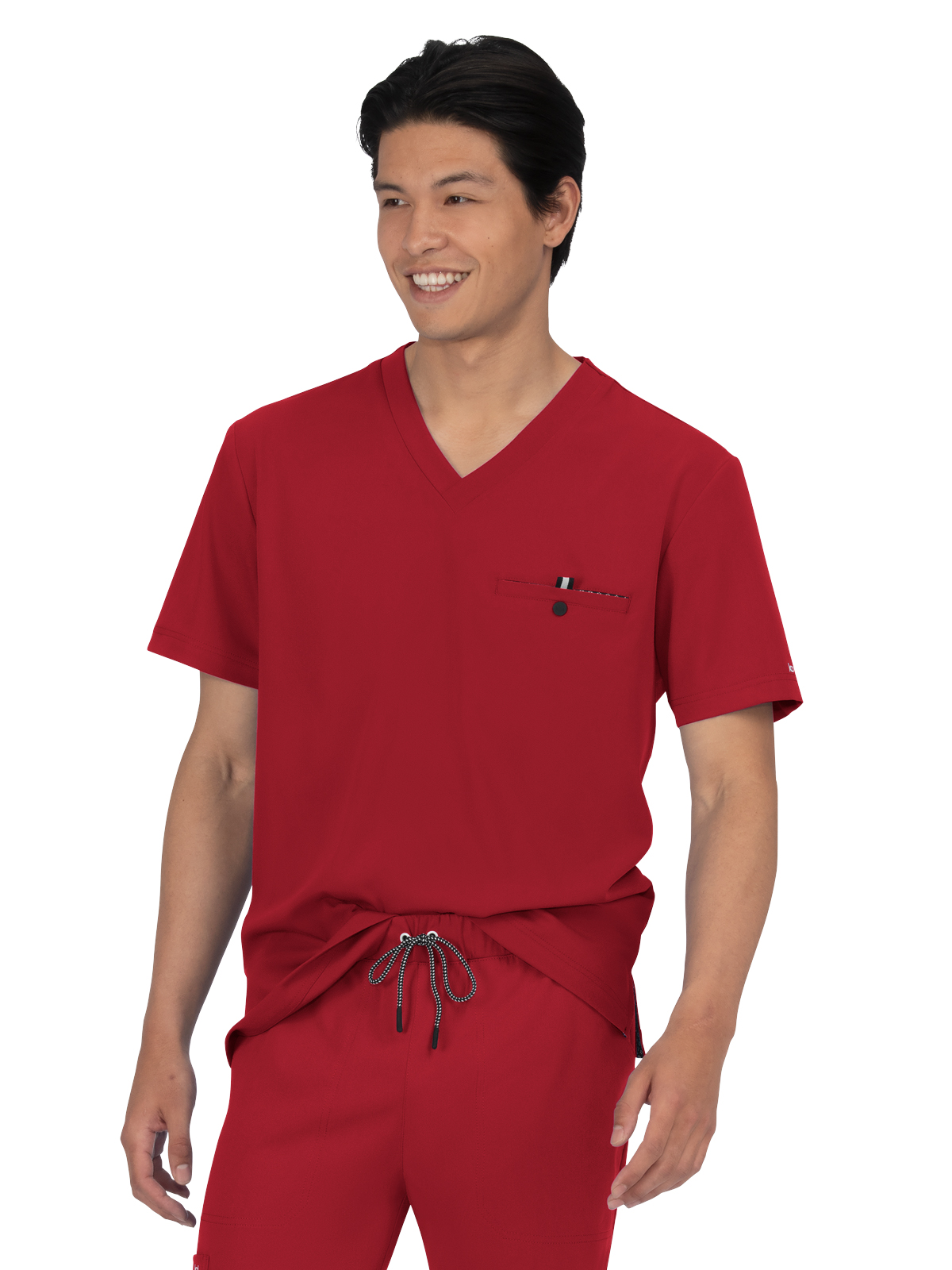 koi - Next Gen - Men's One-Pocket V-Neck Tuck-In On Call Top 54