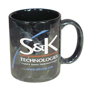 11 Oz. Colored Marble Ceramic Mug 1