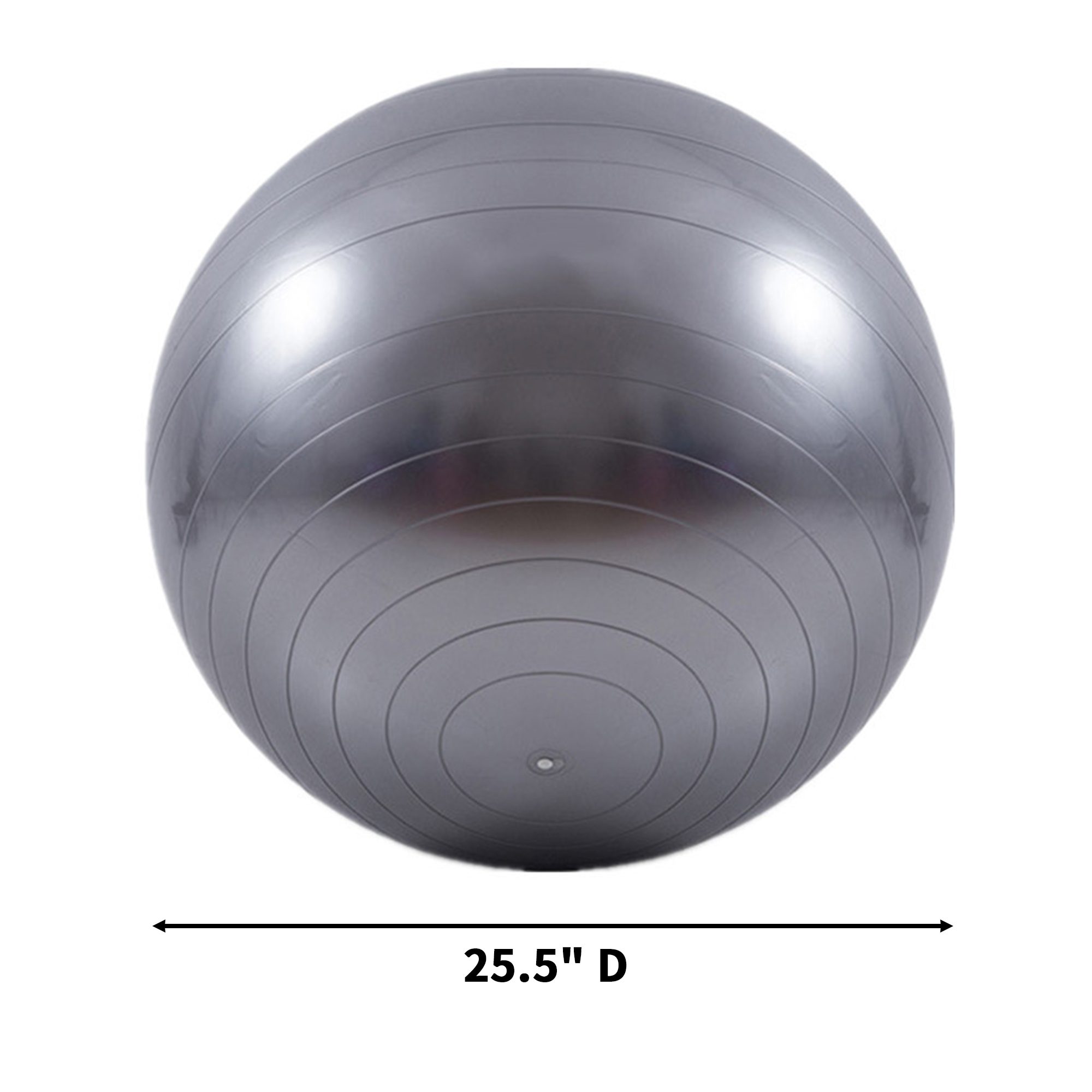 PVC Yoga Exercise Ball 25.5" Diameter With Non Slip Surface 7