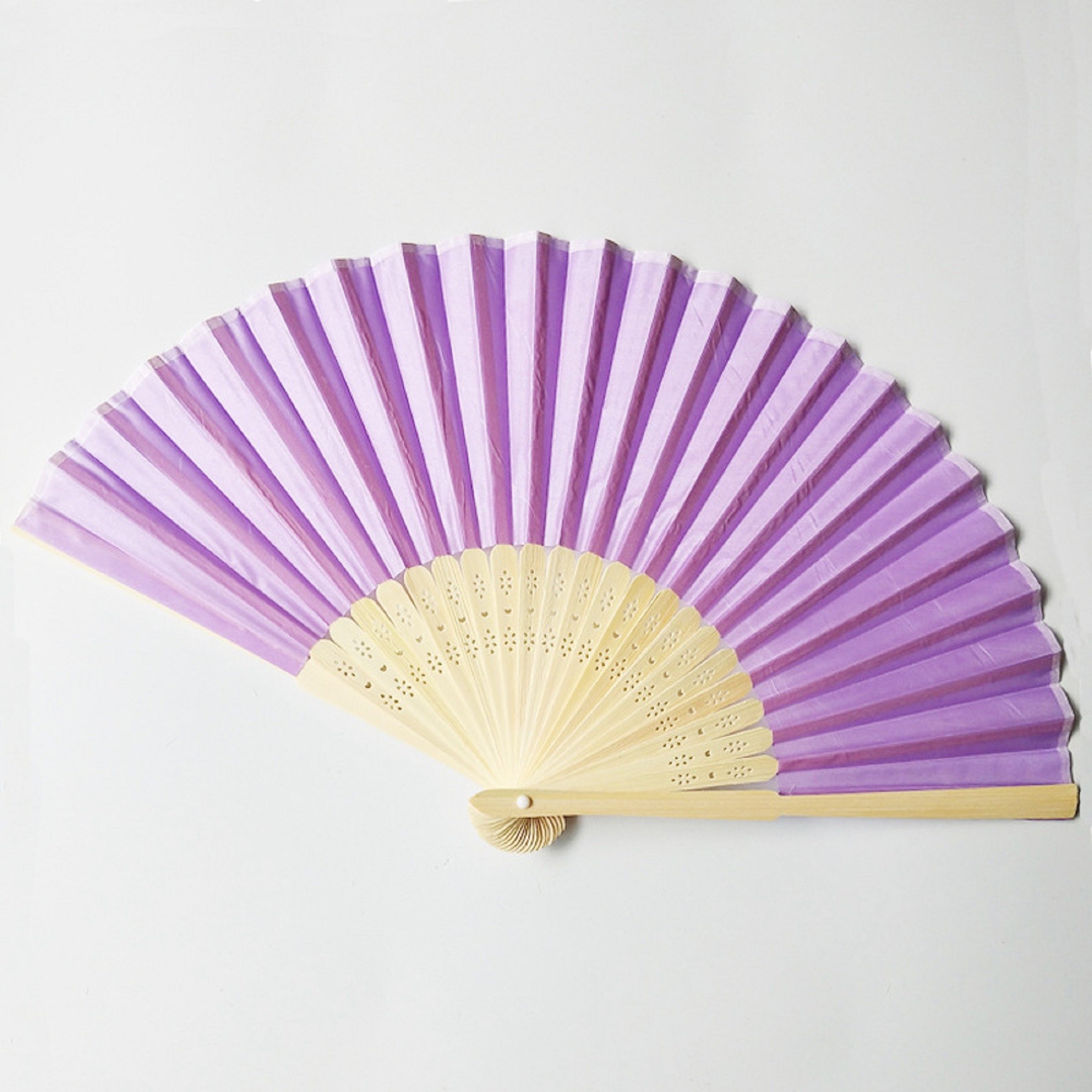 Full Color Folding Bamboo Paper Hand Fan 5