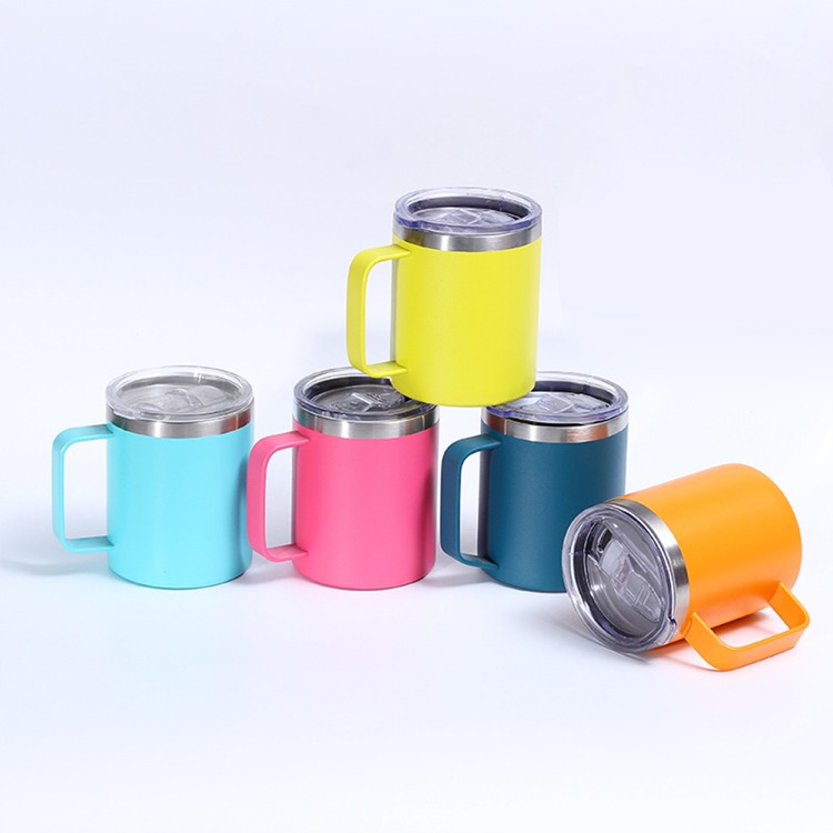 12 oz. Stainless Steel Insulated Coffee Mug with Handle 4