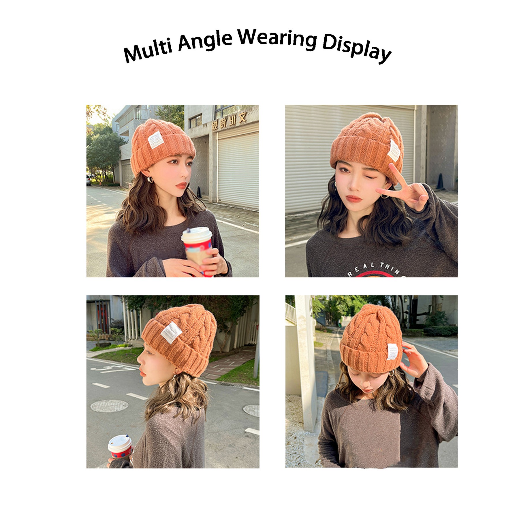 Pure Color Knitted Hat 3