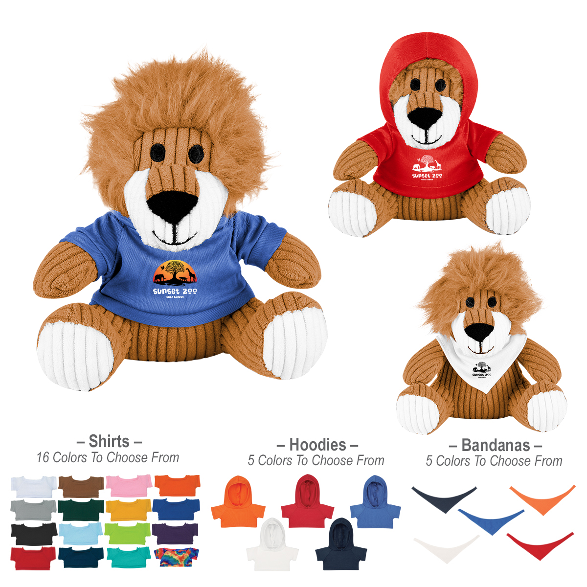 6" Rory Corduroy Lion 1