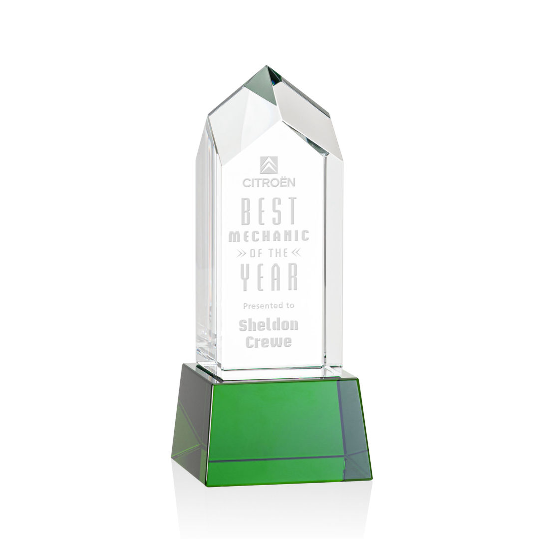 Clarington Award on Base - Green 7