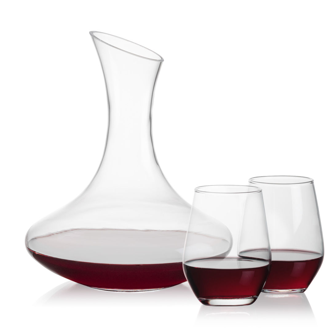 Hampton Carafe & Mandelay Stemless Wine 2