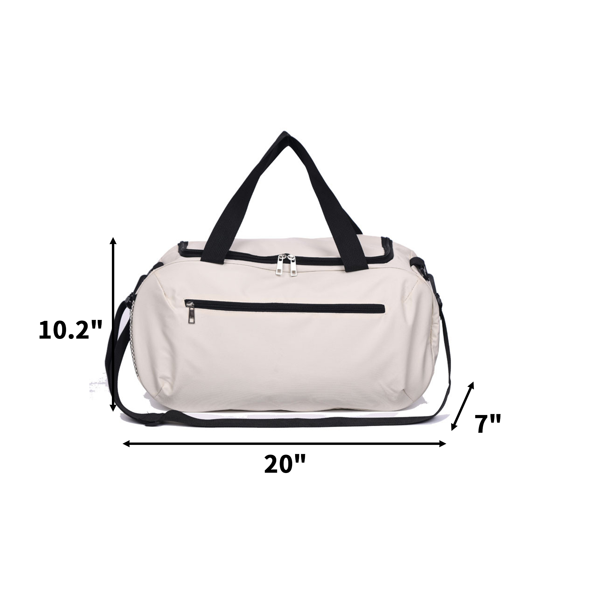 Polyester Gym Duffle 20" x 10.2" x 7" Water Resistant 35L 4