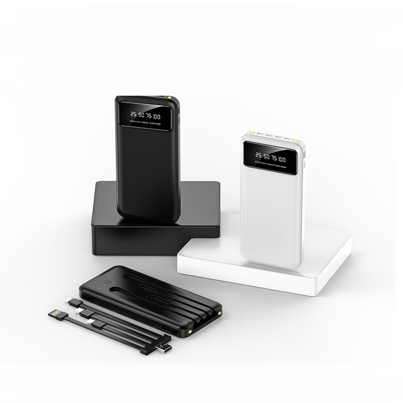 10000 Mah Power Bank W/ 4 Cables 1
