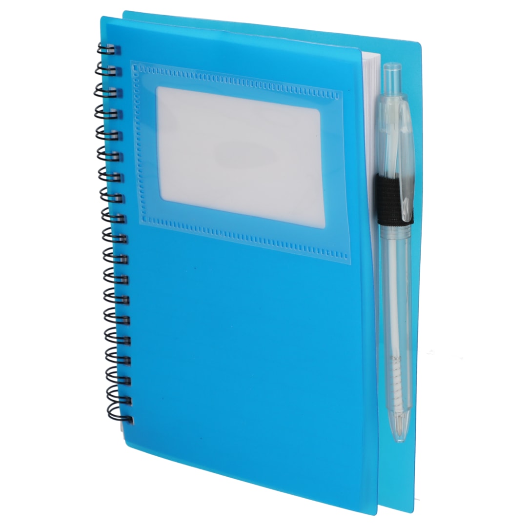 FSC® Recycled 5" x 7" Star Spiral Notebook with Pe 93