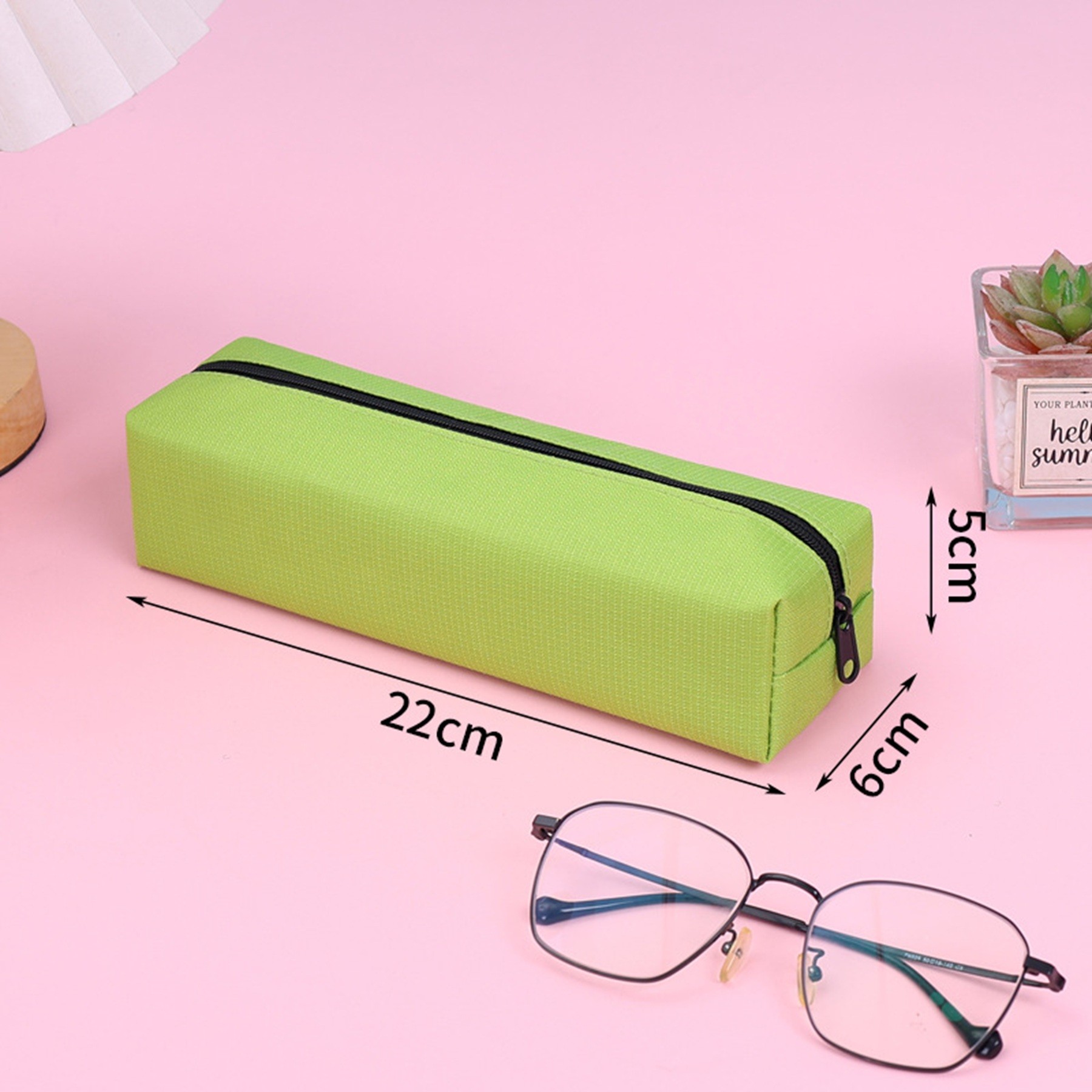 Simple Large Capacity Oxford Cloth Pencil Pouch 8