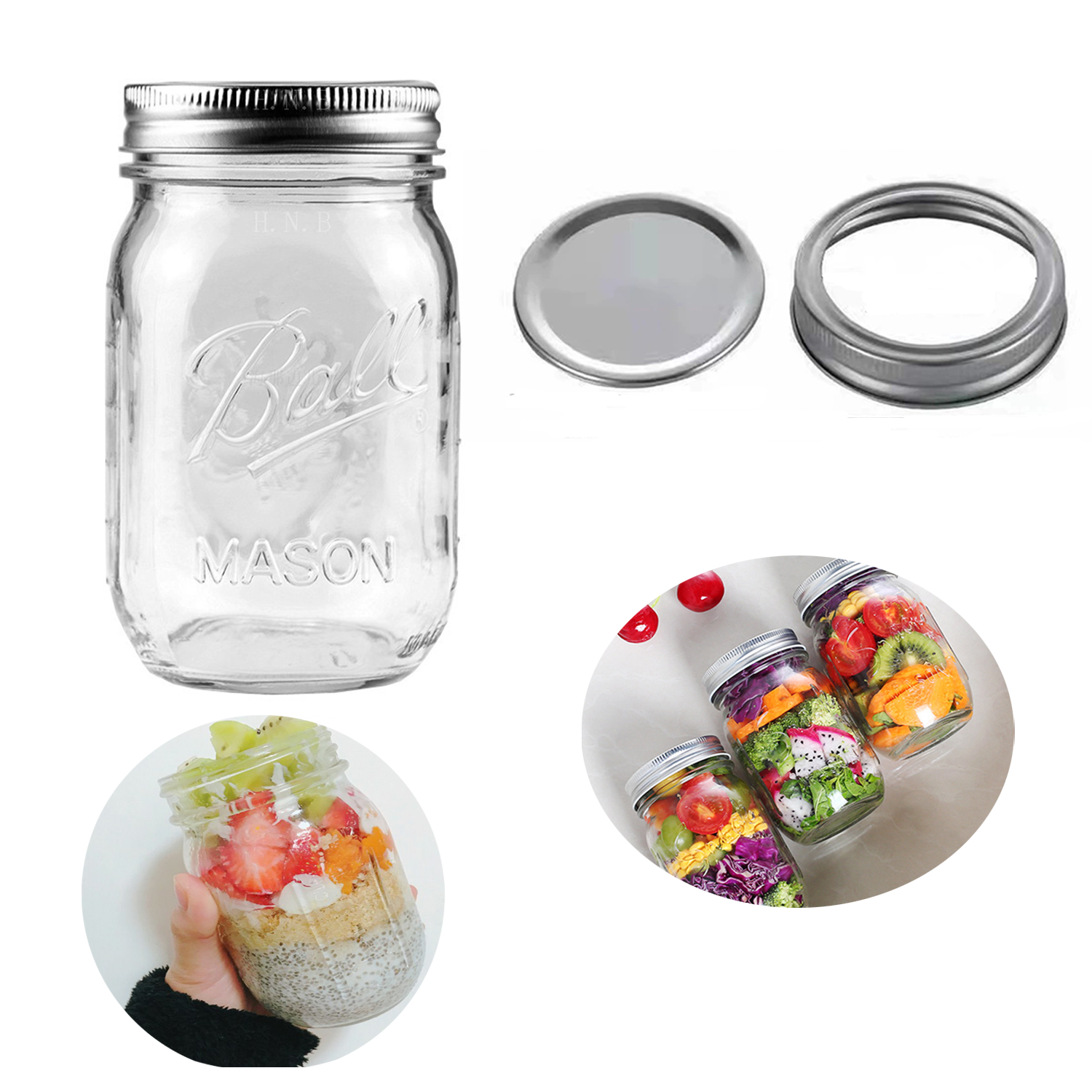 25 oz Canning Mason Jars with tinplate lid 2