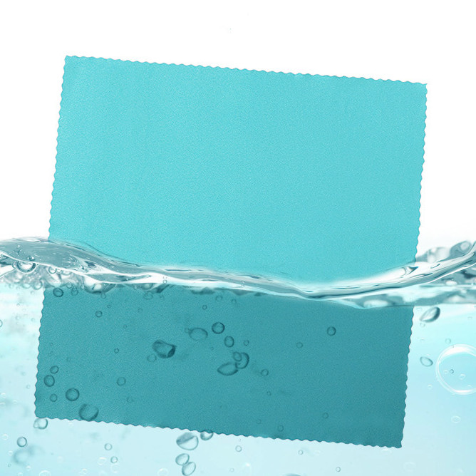 Silicone Case microfiber sports sweat instant cooling towel 2