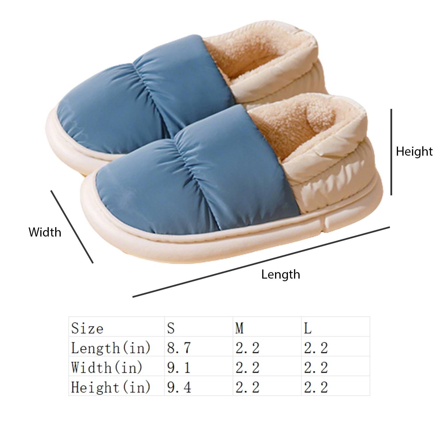 Thick Sole Non-Slip Plush Indoor Slippers 2