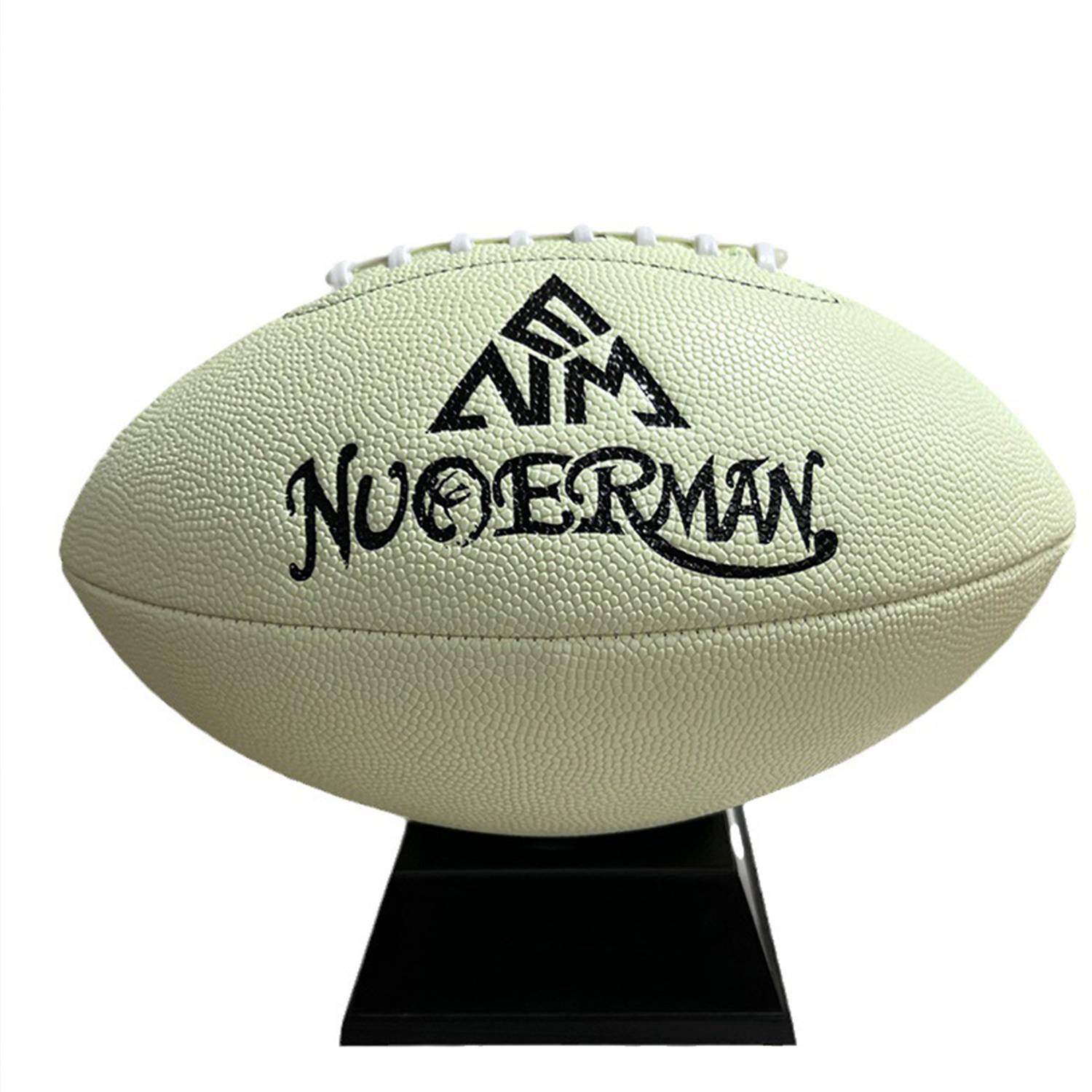 Custom Size Nine Glow-in-the-dark PU Leather Rugby Football 2