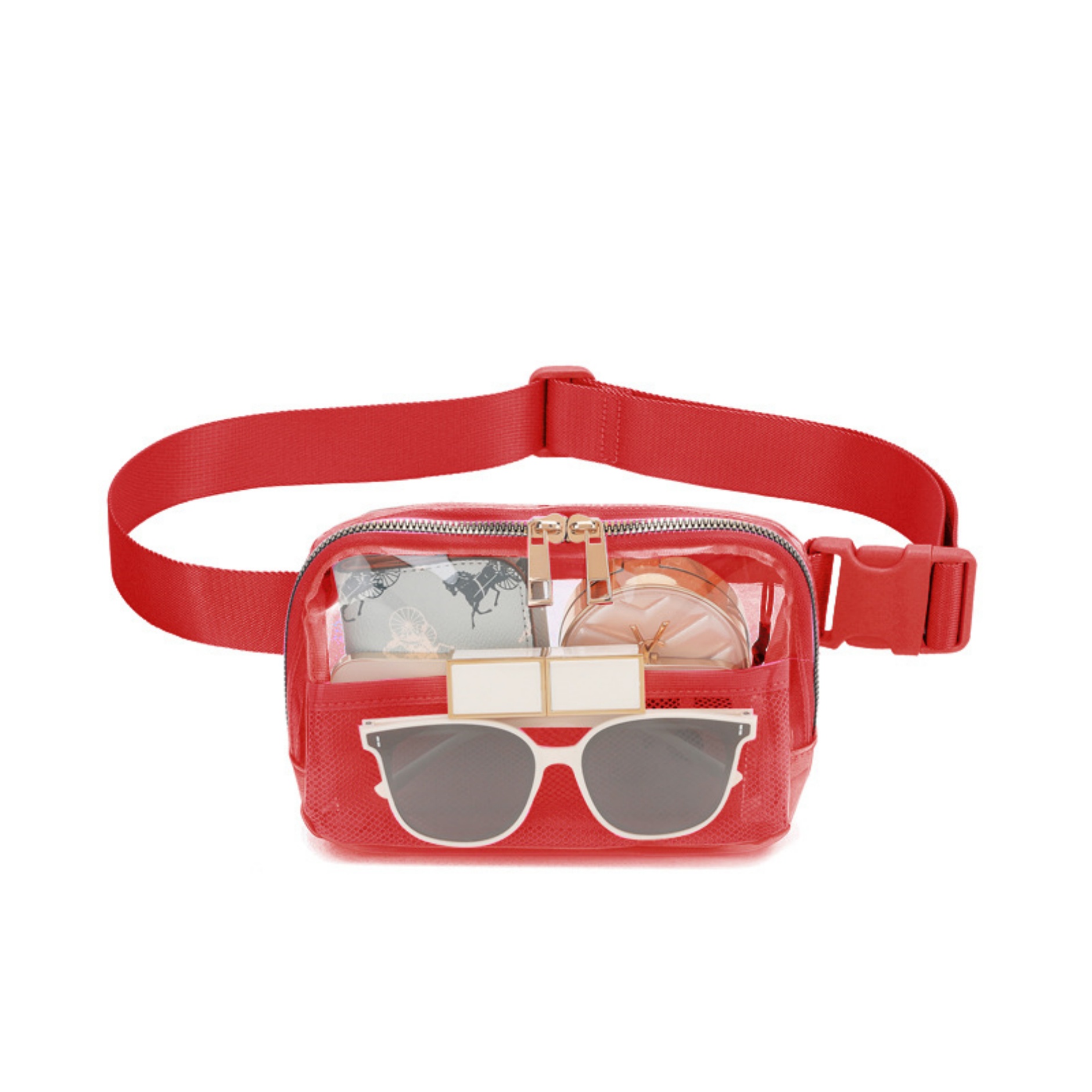 Clear Fanny Pack Stadium Approved Belt Bag with Adjustable Strap 14