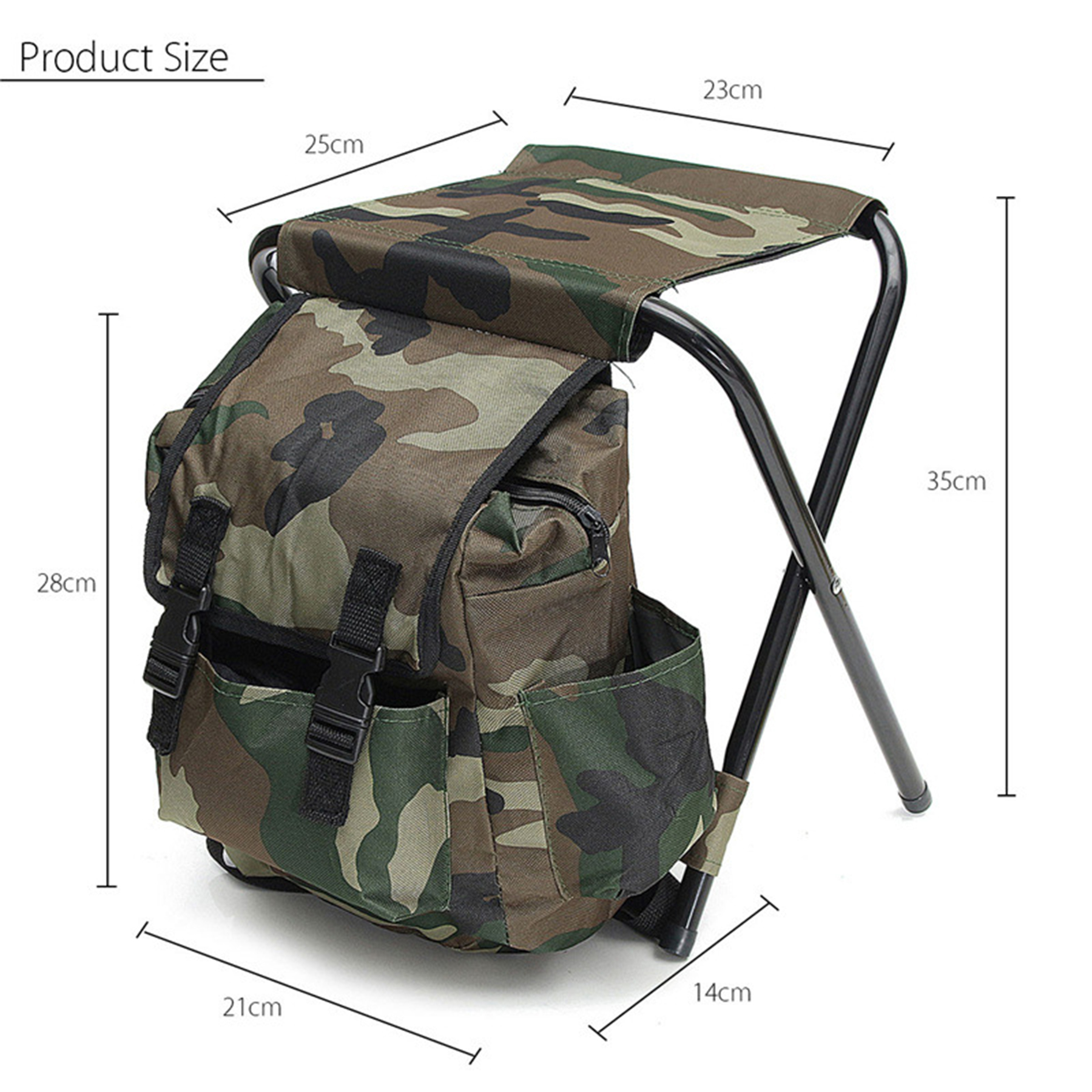Folding Chair with Camo Bag 3
