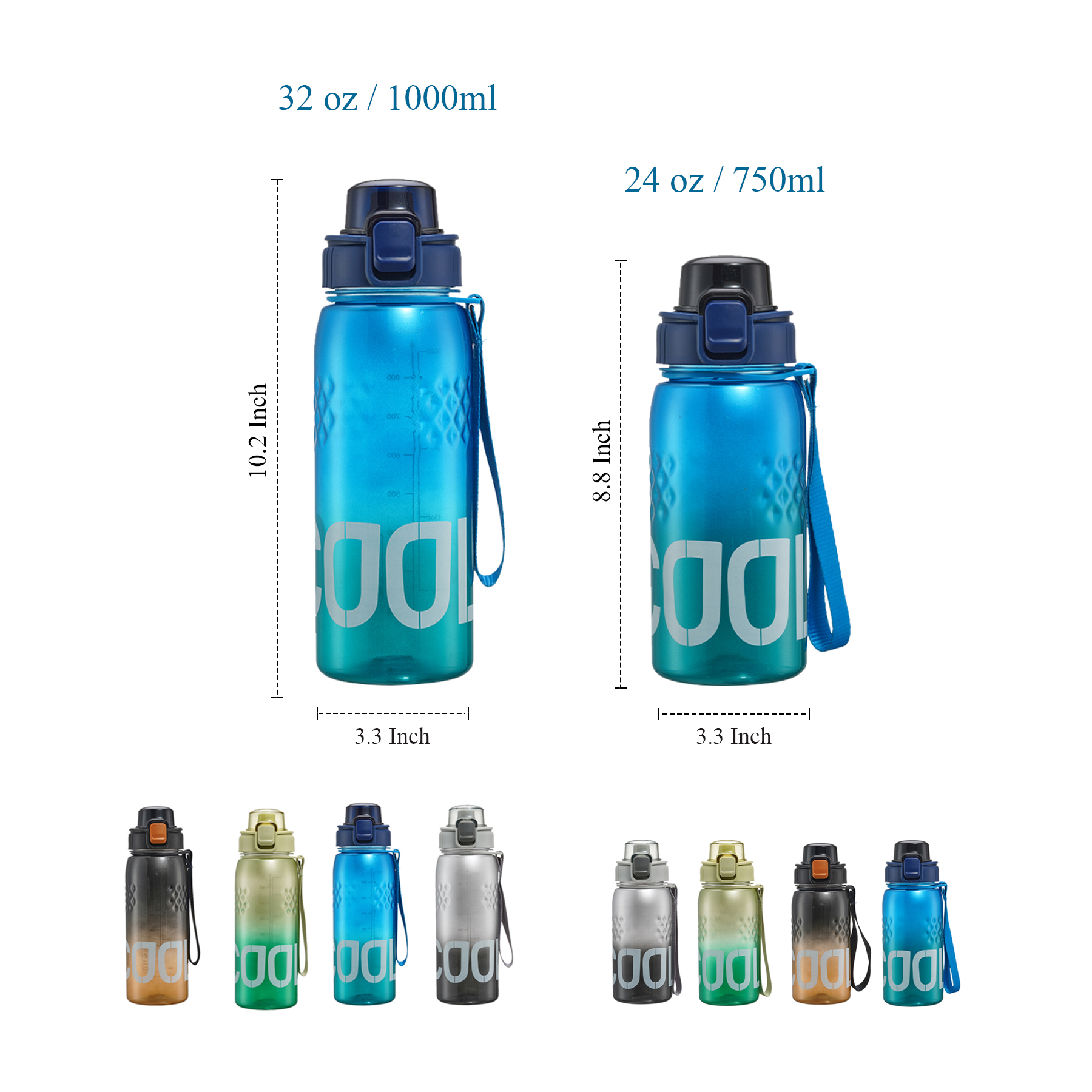 32 oz 24 oz Fancy Water Bottle 3