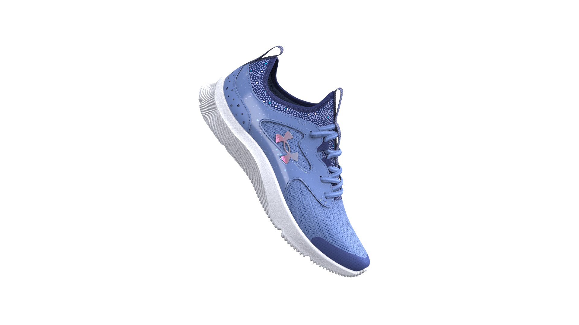 UA Infinity 2.0 AL Printed Girls' Pre-School Running Shoes, custom youth shirt with logo imprint 10
