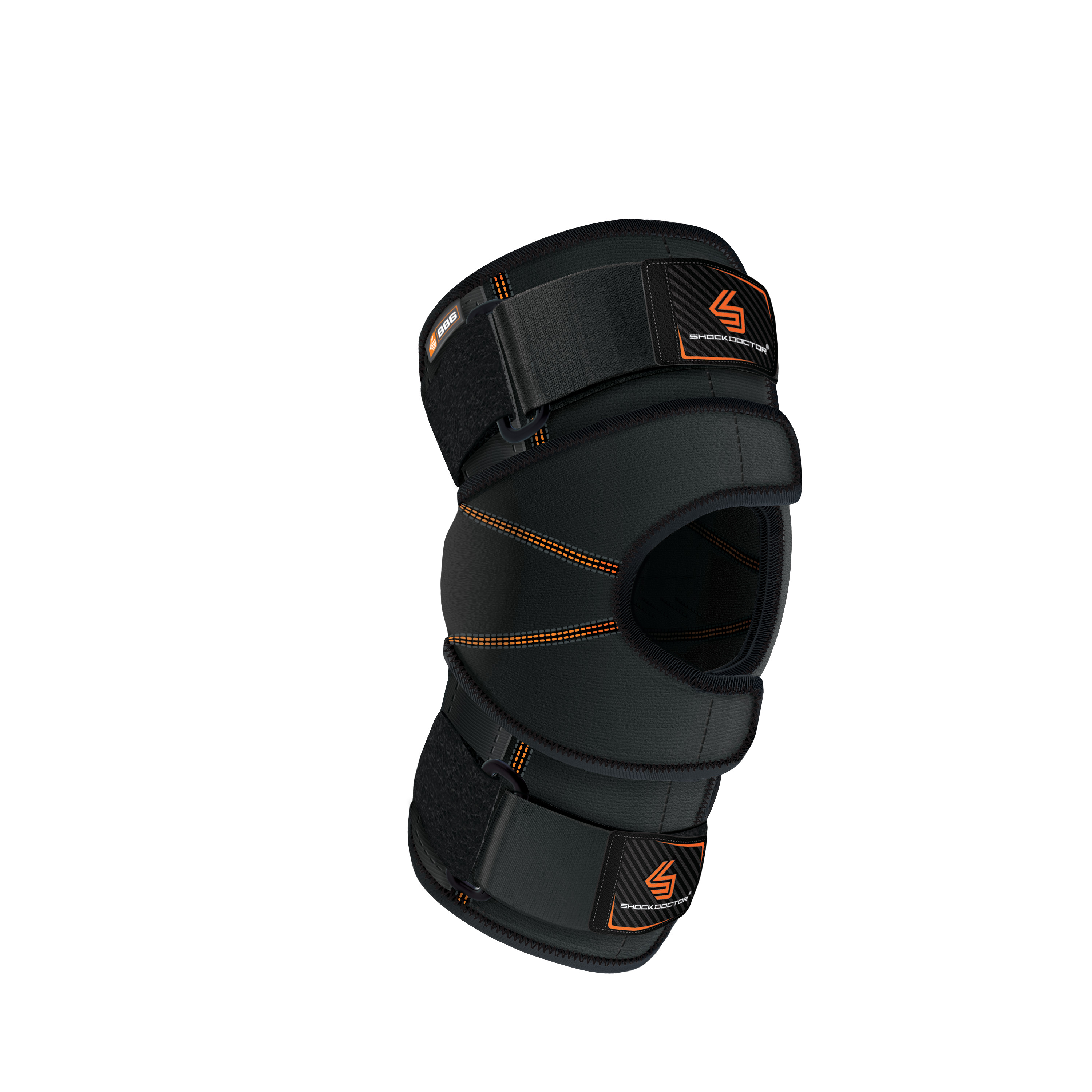 Versatile Knee Wrap w/ Hinge + Straps Blk 1