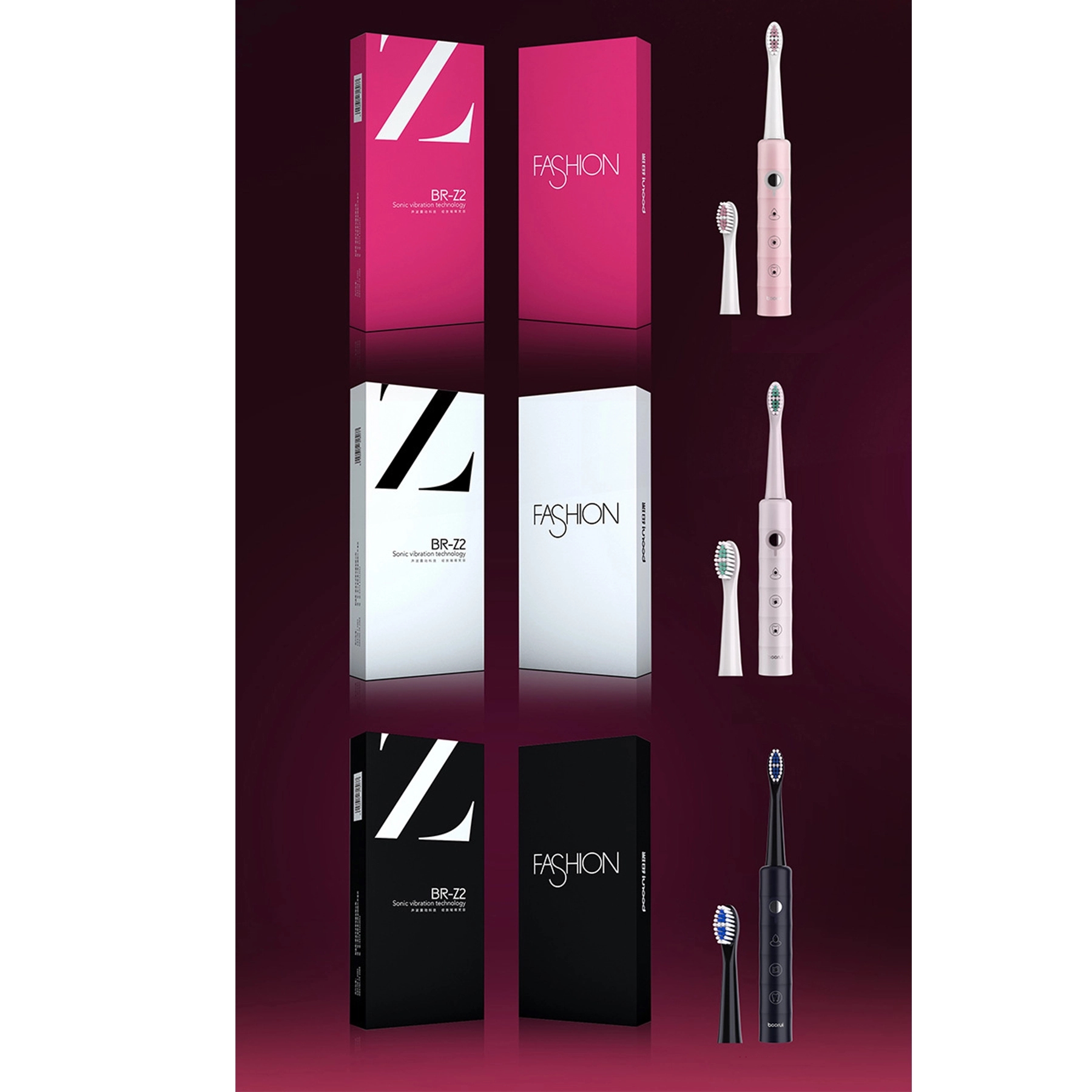 Electric Toothbrush with Sonic Tooth brush Head, Deep Clean 3