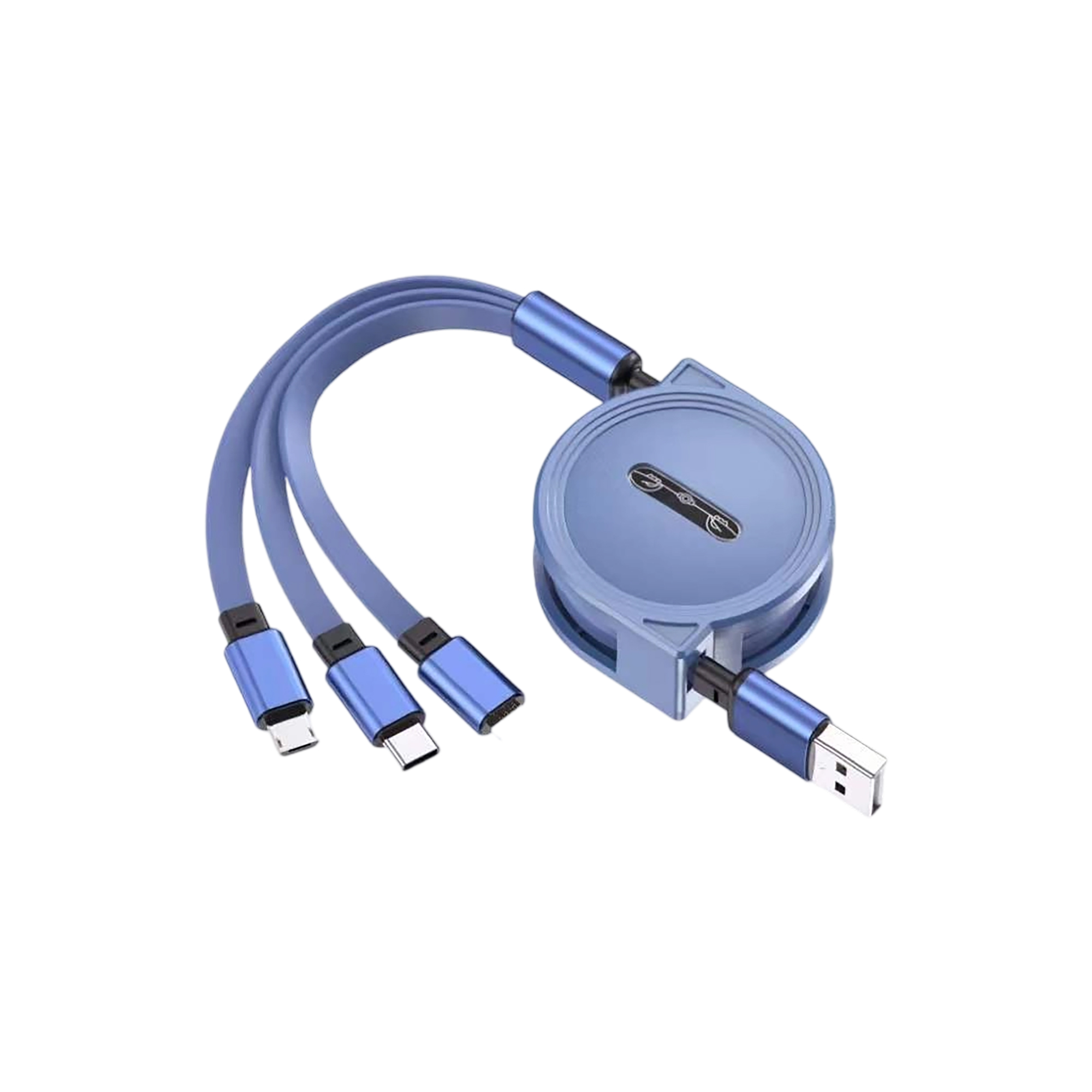 Retractable Multi Connector Charging Cable 3 in1 Design 1