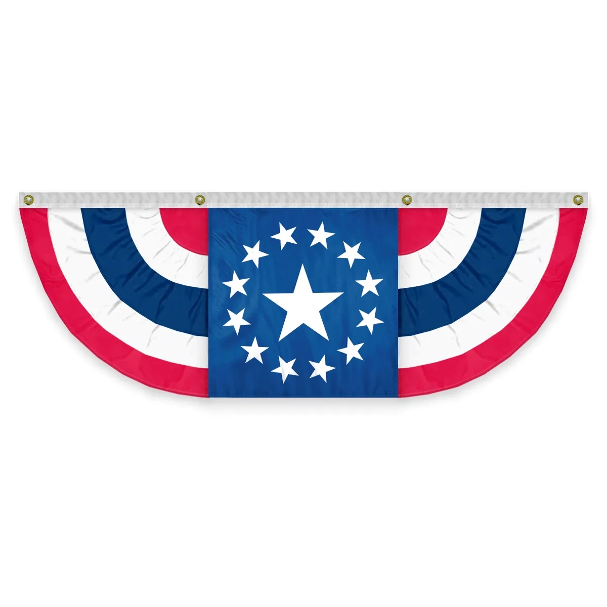 USA Pleated Full Fan With Star Center 2