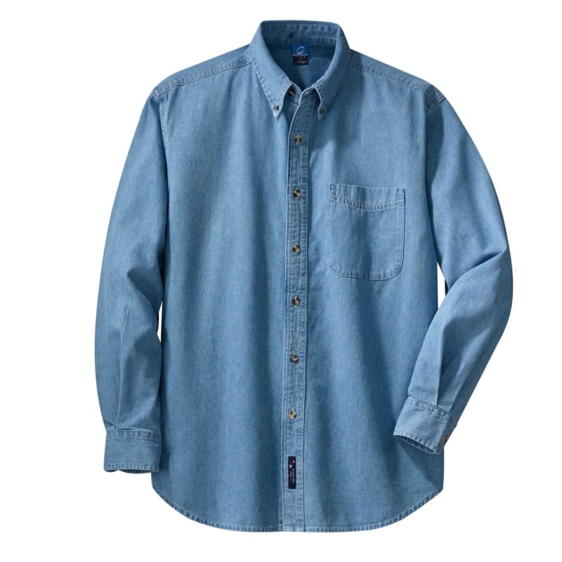 Port & Company - Long Sleeve Value Denim Shirt. 7