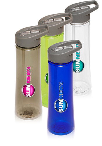 22 oz. Plastic Sports Water Bottles with Drink Spout