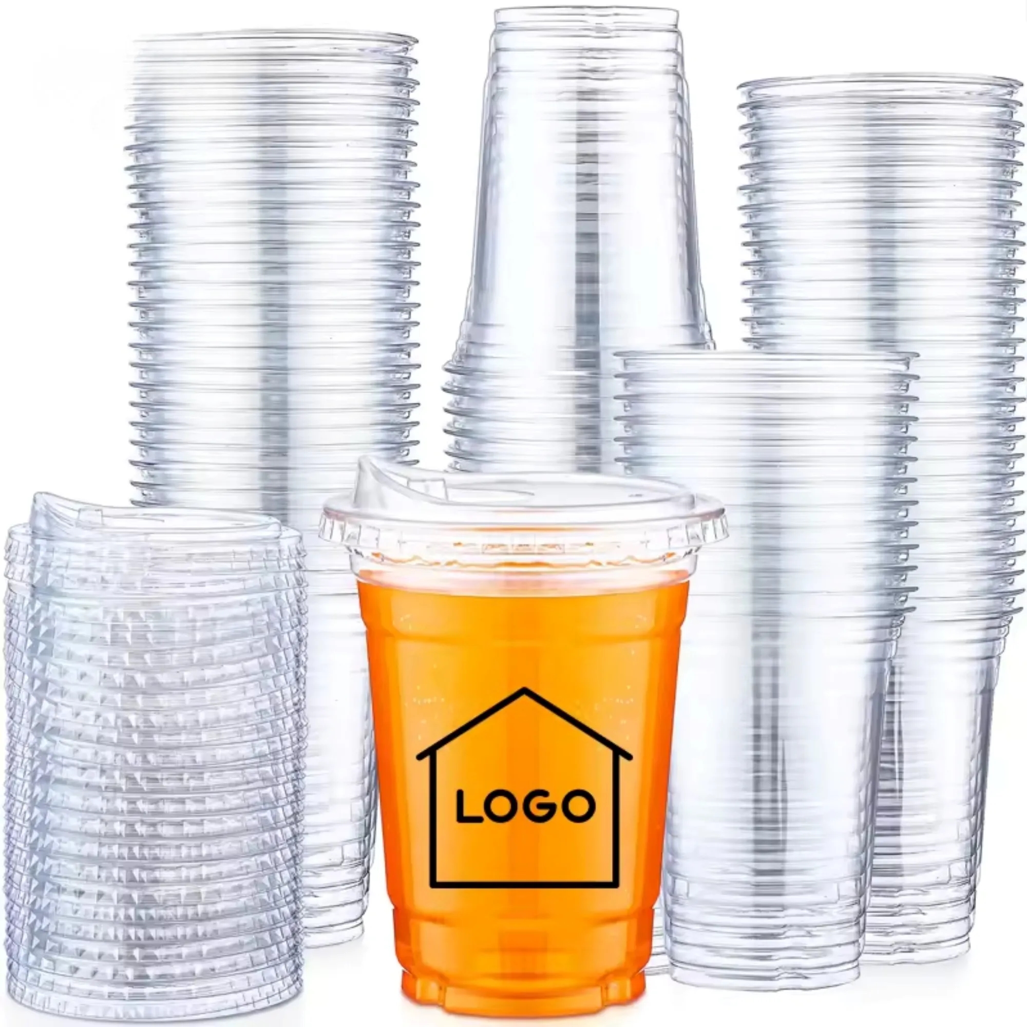 16oz Disposable PET Plastic Party Cups 2