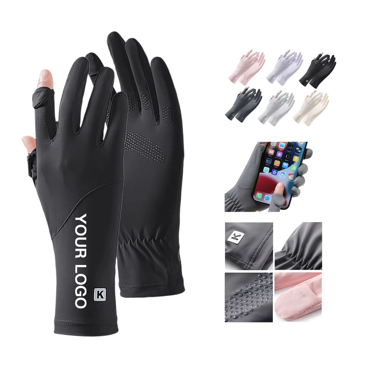 Breathable Sunblock Gloves for Golf 4